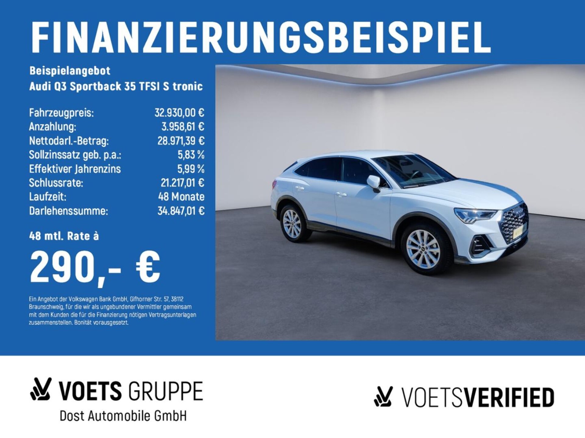 Audi Q3 Sportback — Audi Q3 Sportback 35 TFSI 110 kW (150 PS) S tronic Q3 Sportback 35 TFSI S tronic AHK+LED+SHZ