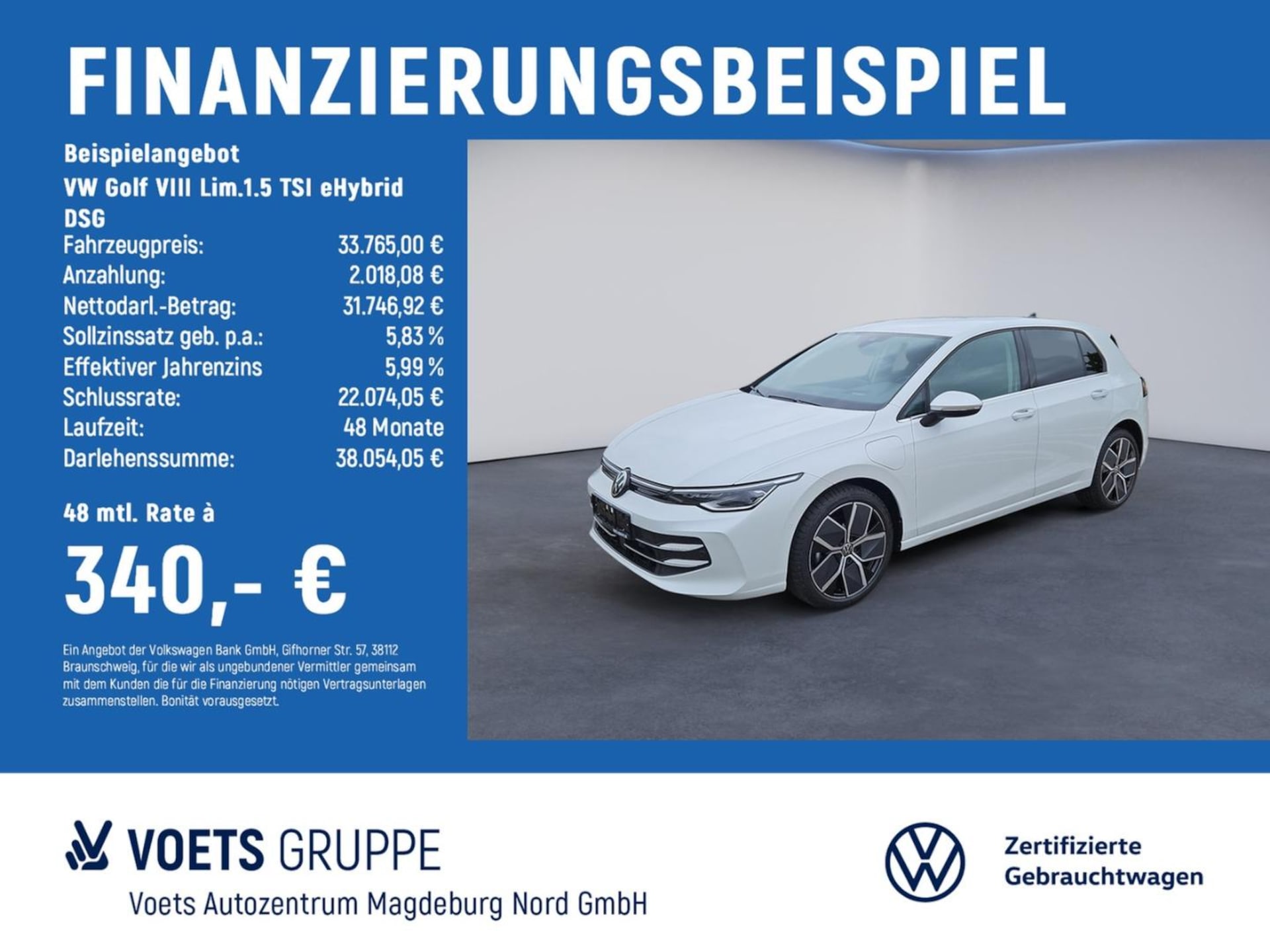 Volkswagen Golf — Volkswagen Golf Golf VIII Lim.1.5 TSI eHybrid DSG IQ-Light+AHK