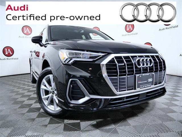 Used 2022 Audi Q3 S Line Premium Plus with VIN WA1EECF34N1096723 for sale in Richfield, Minnesota