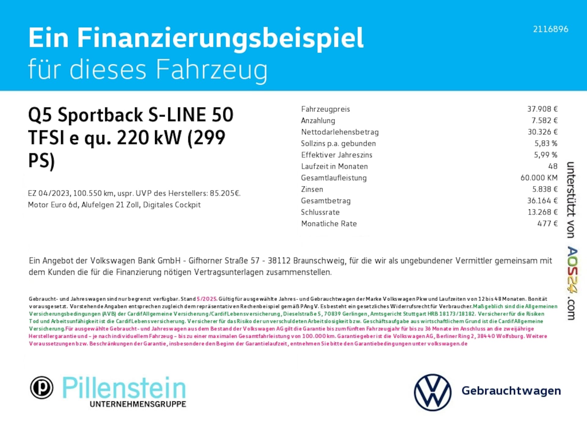 Audi Q5 Sportback TFSI e S line