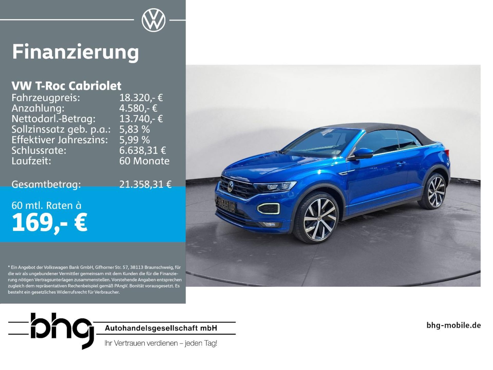 Volkswagen T-Roc Cabriolet R-Line