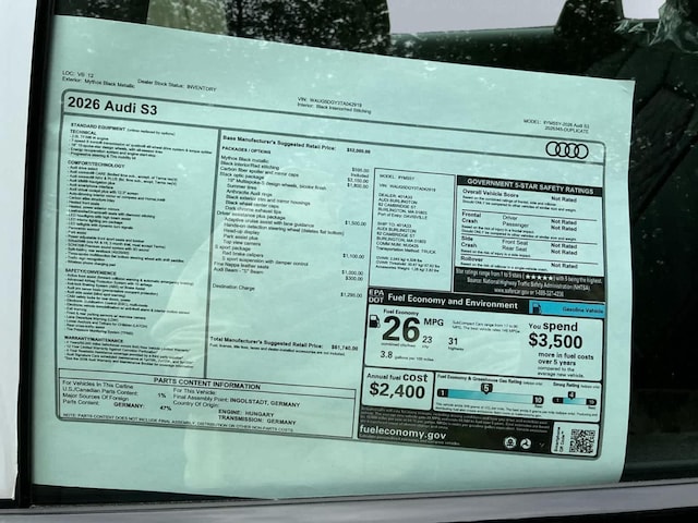 2026 Audi S3 Base - Photo 14