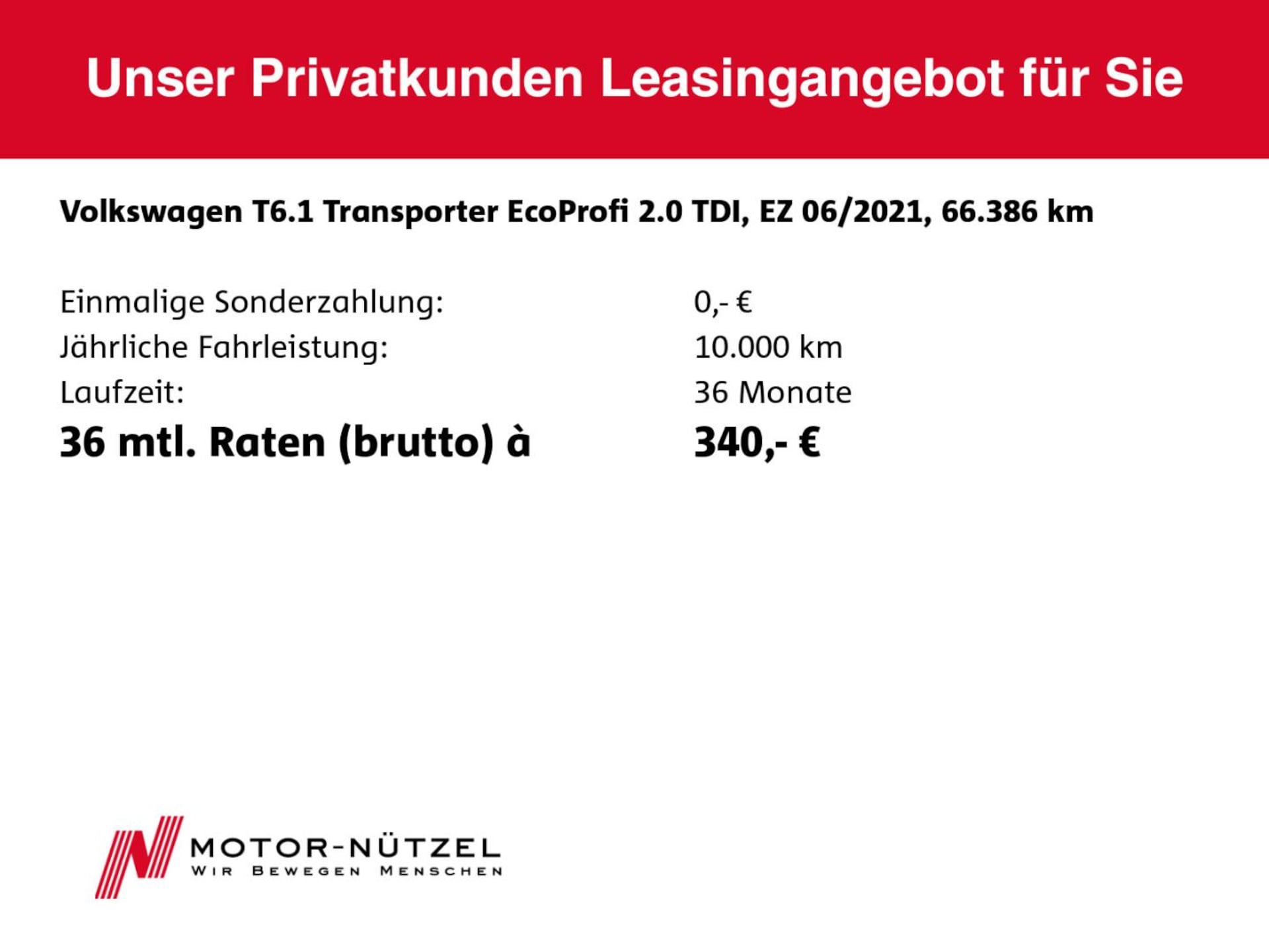 Volkswagen T6.1 Transporter Kasten kurzer Radstand EcoProfi