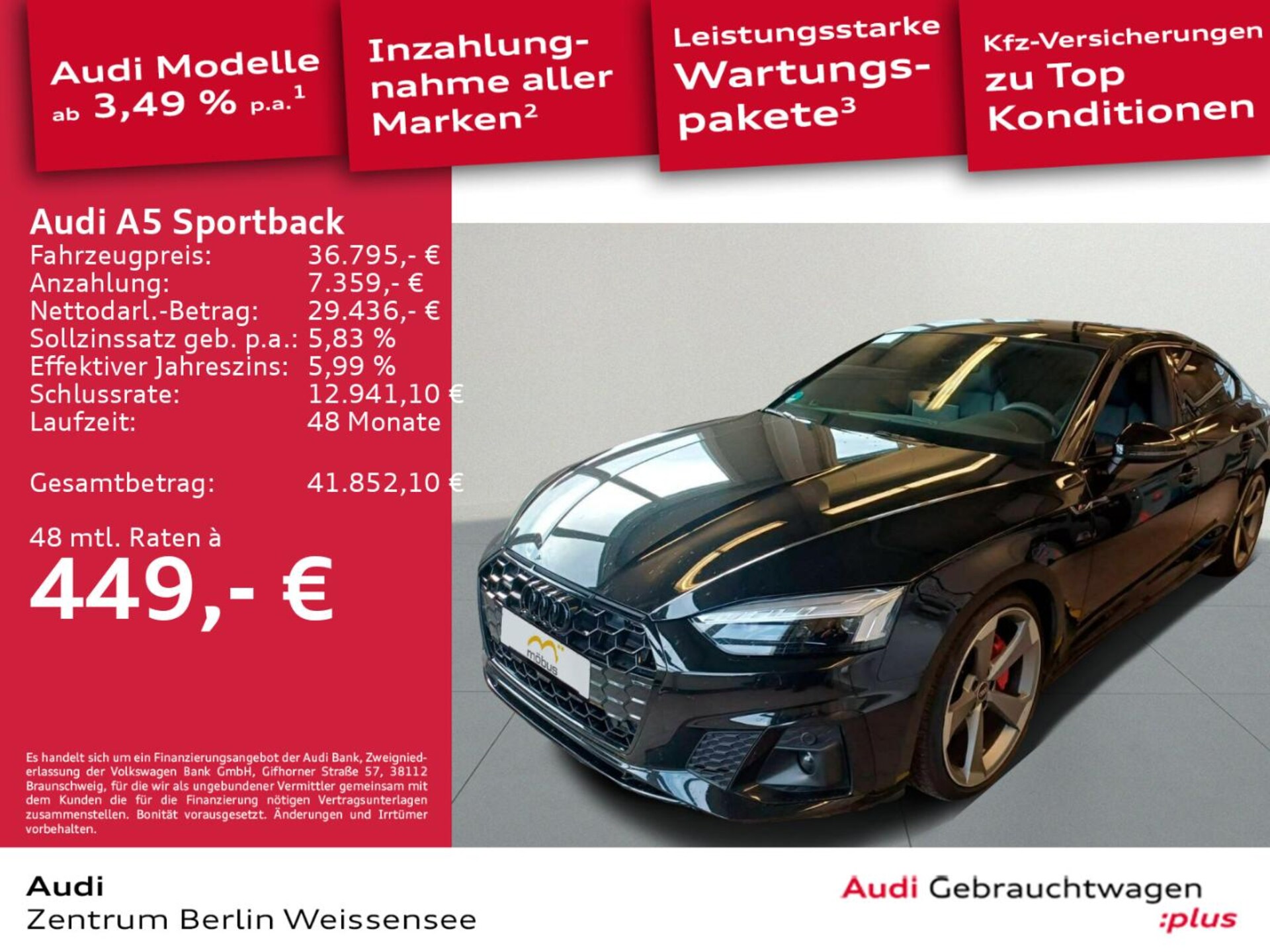 Audi A5 Sportback S line