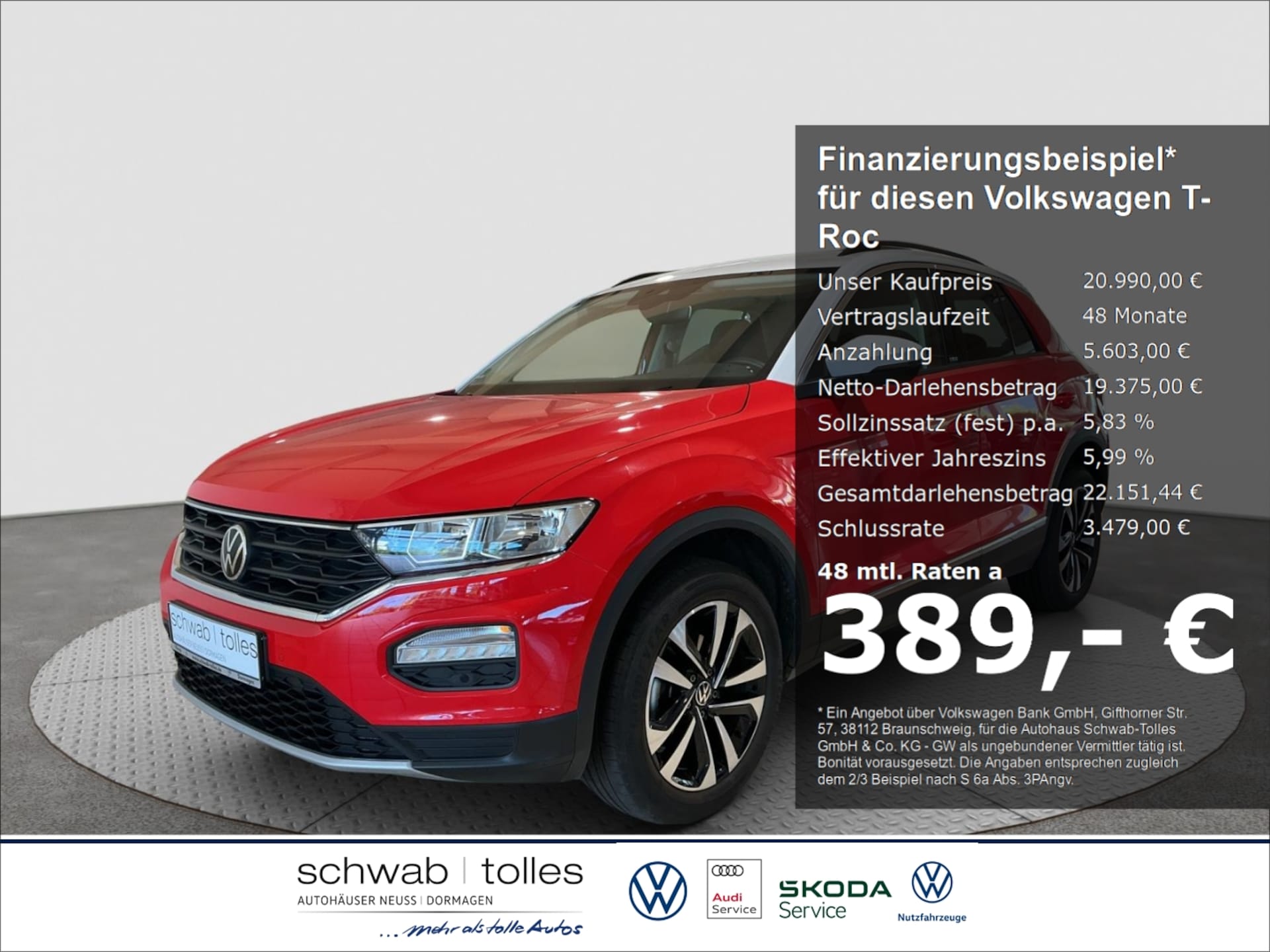 Volkswagen T-Roc 2021 — 1.5 TSI 7-DSG United ACC AppConnect Rückfahr AHK-abnehmbar Navi El. Heckklappe