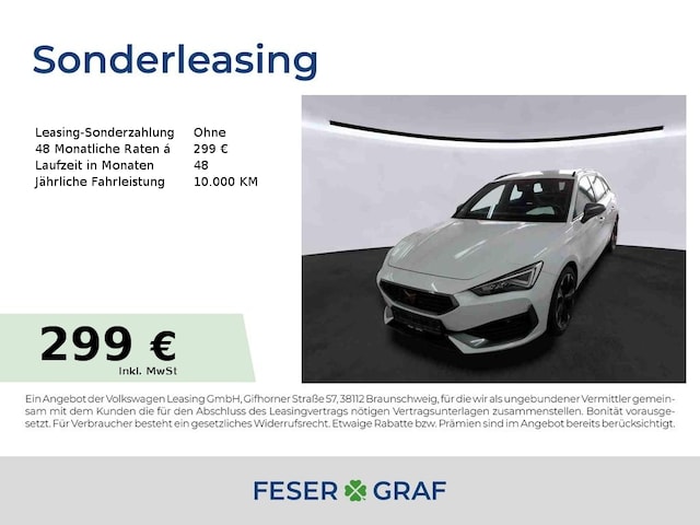 CUPRA Leon Sportstourer VZ 2.0 TSI DSG ST LED/​Navi/​SHZ/​Kessy/​Kamera (DKT5029128)