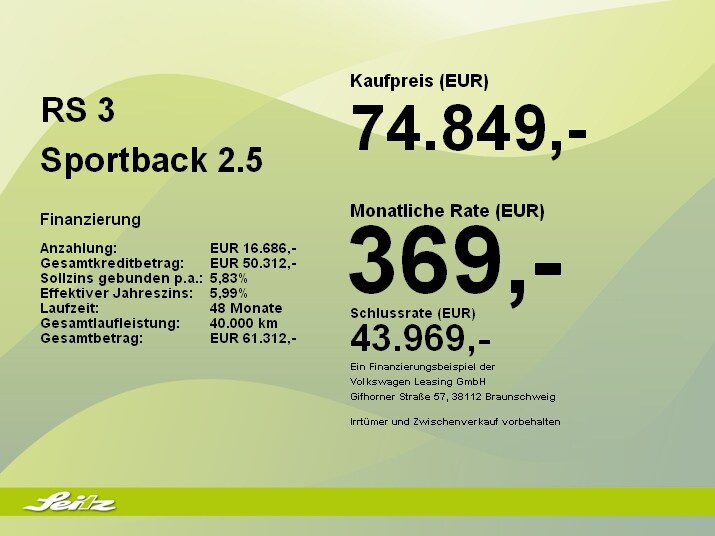 Image about Audi RS 3 Sportback TFSI quattro S tronic