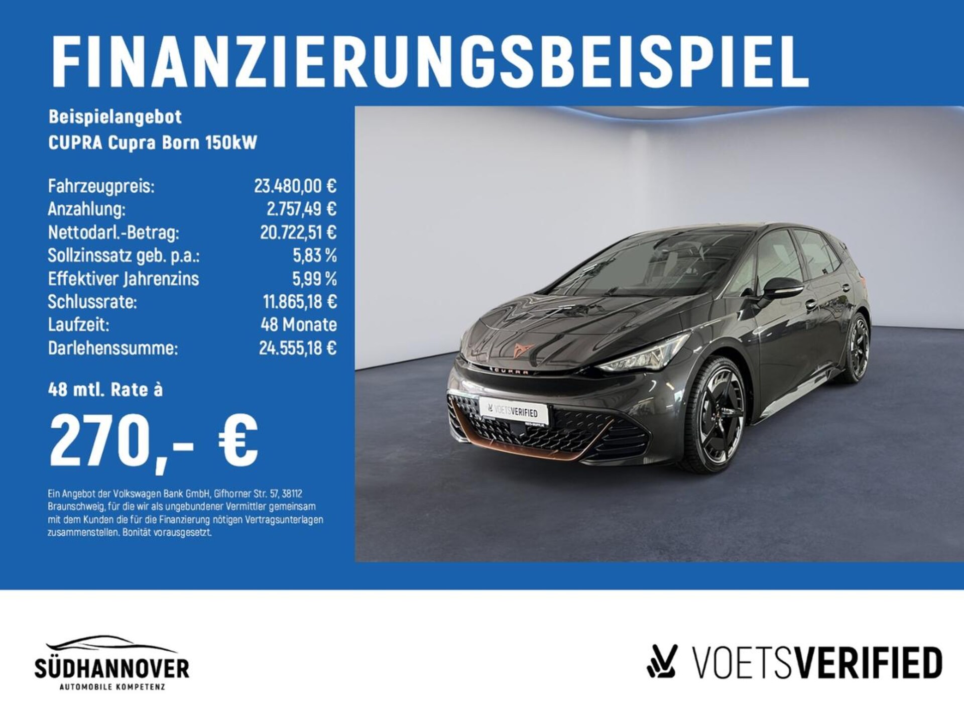 Cupra Born — CUPRA Born Cupra Born 150kW LED+RearView+KLIMA+ACC+NAVI