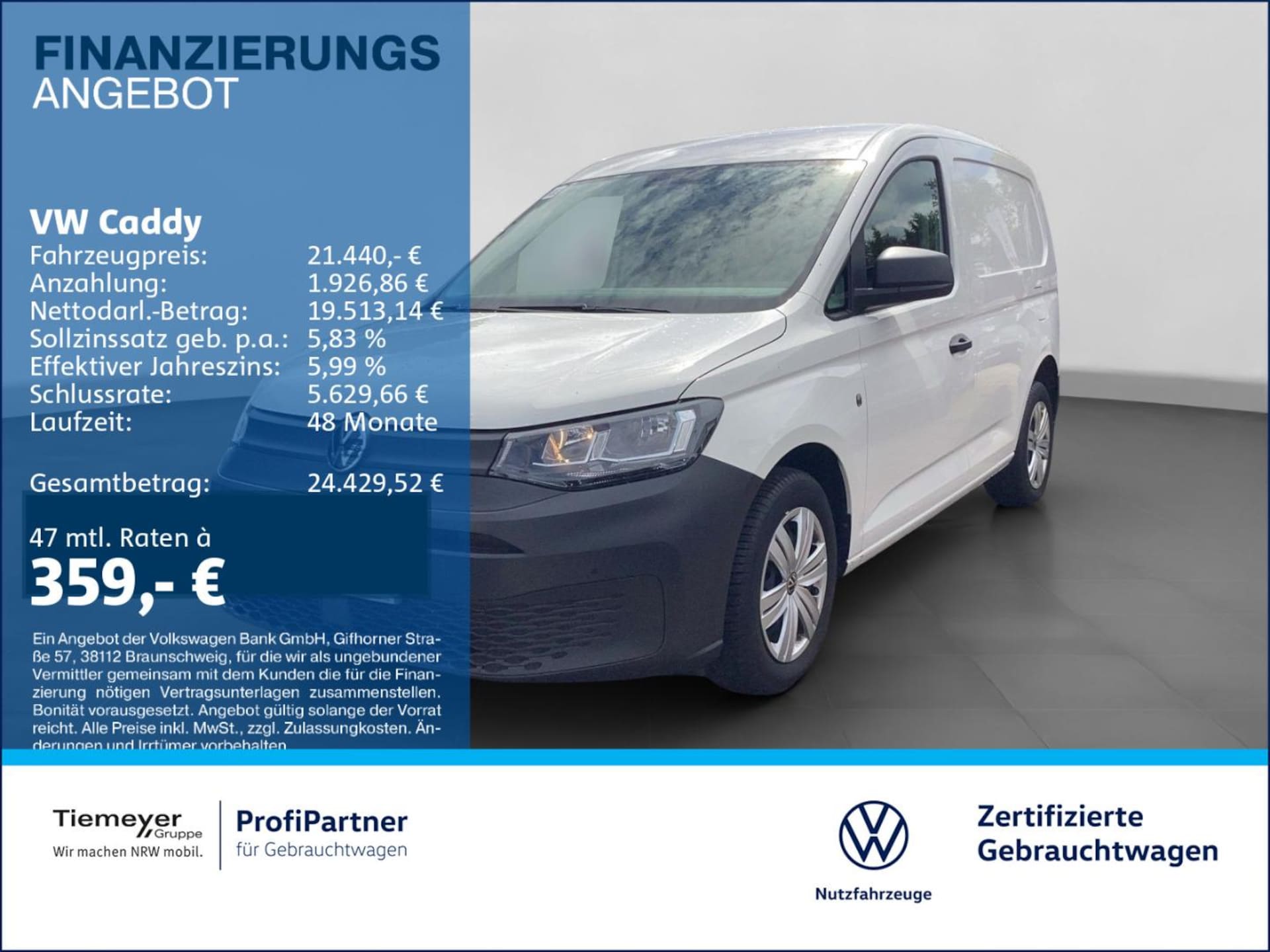 Volkswagen Caddy Cargo EcoProfi