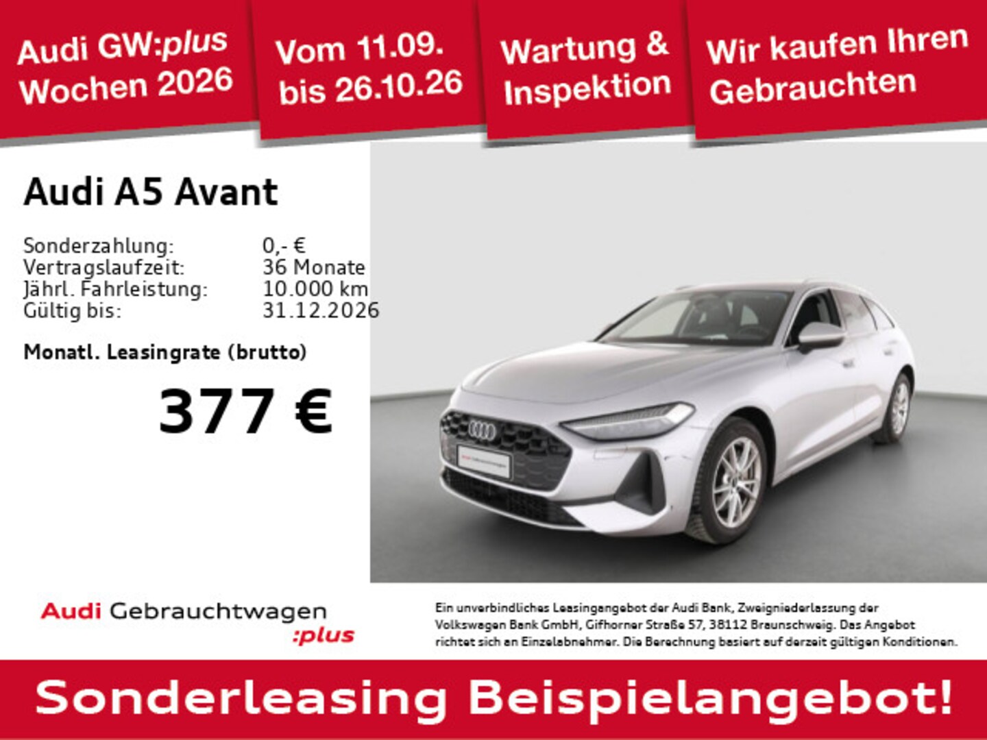 Bild über Audi A5 Avant TFSI S tronic - für weitere Informationen kontaktieren Sie den Audi Partner