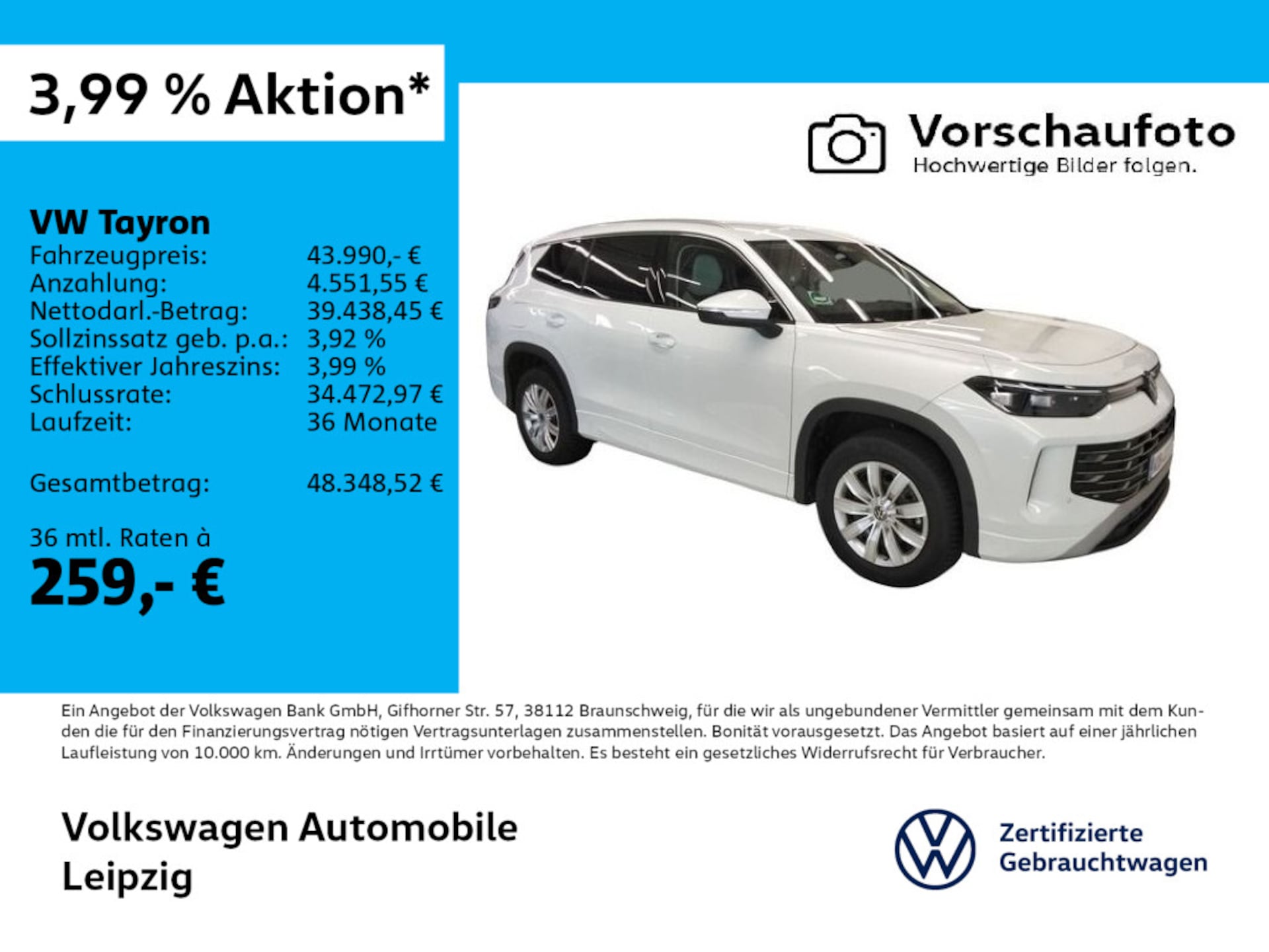 Volkswagen Tayron Elegance