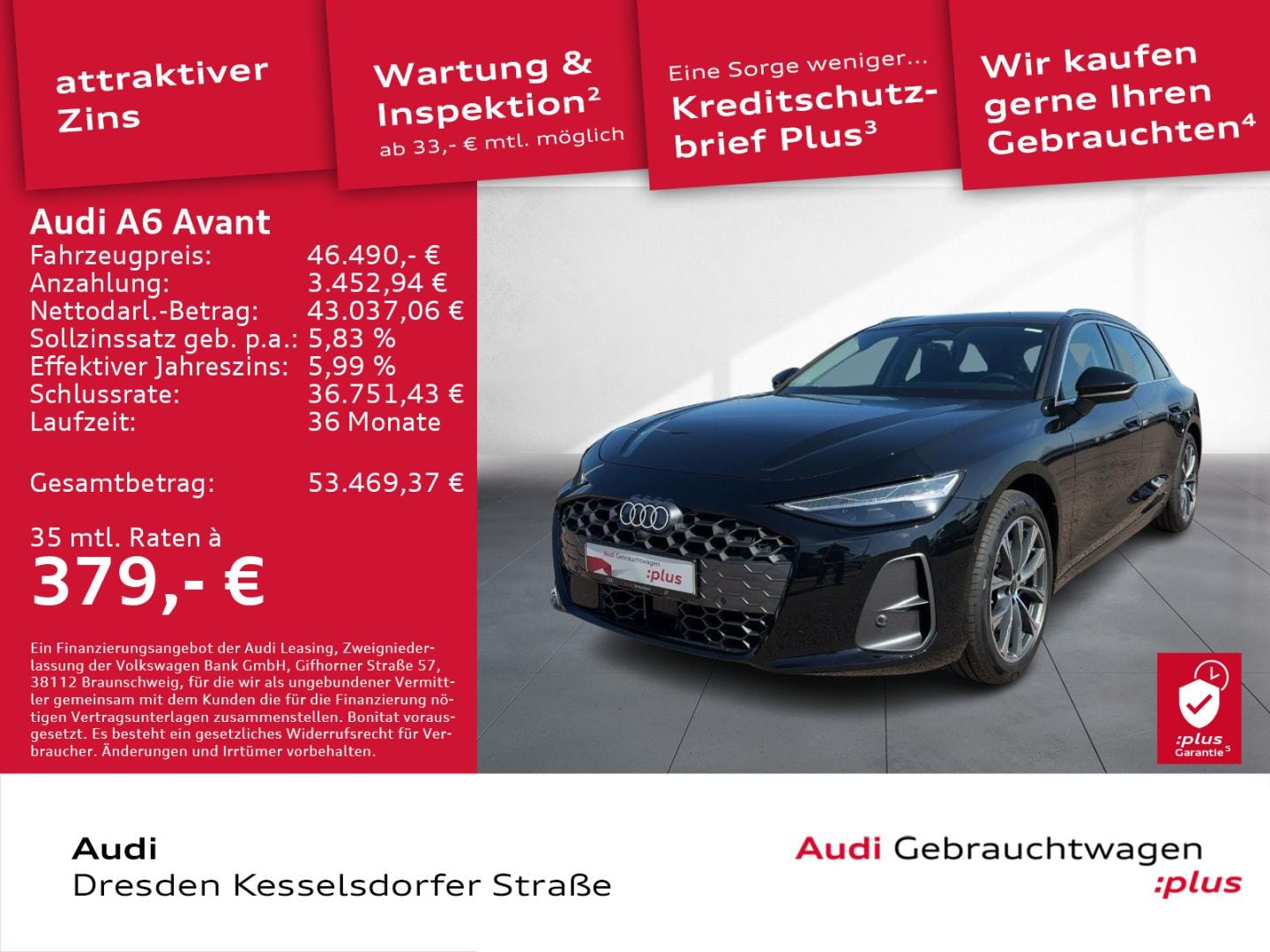 Bild über Audi A6 Avant TDI quattro 150 kW S tronic - für weitere Informationen kontaktieren Sie den Audi Partner