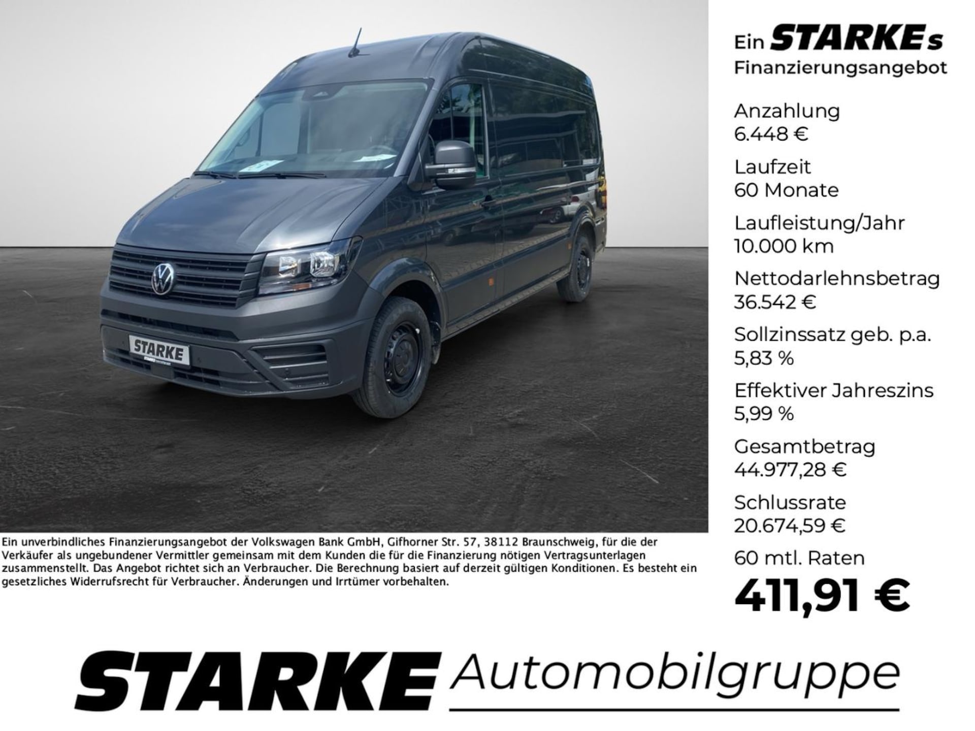 Volkswagen Crafter Kasten mittlerer Radstand