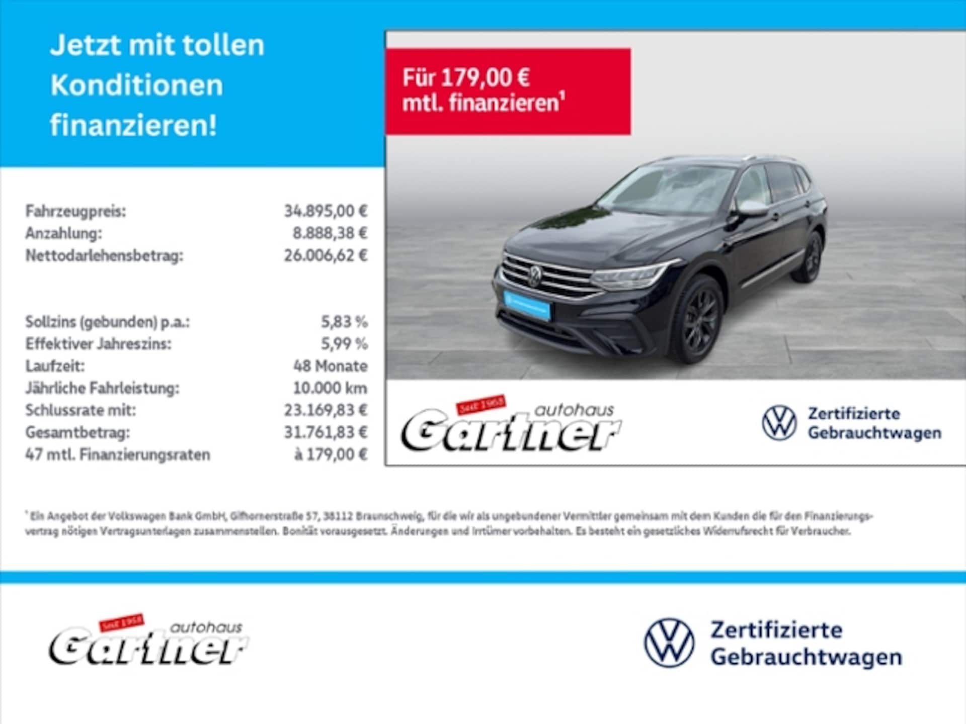 Volkswagen Tiguan Allspace — Volkswagen Tiguan Allspace MOVE 1.5 TSI DSG REAR VIEW NAVI ACC AHK LED DAB Klima Alu