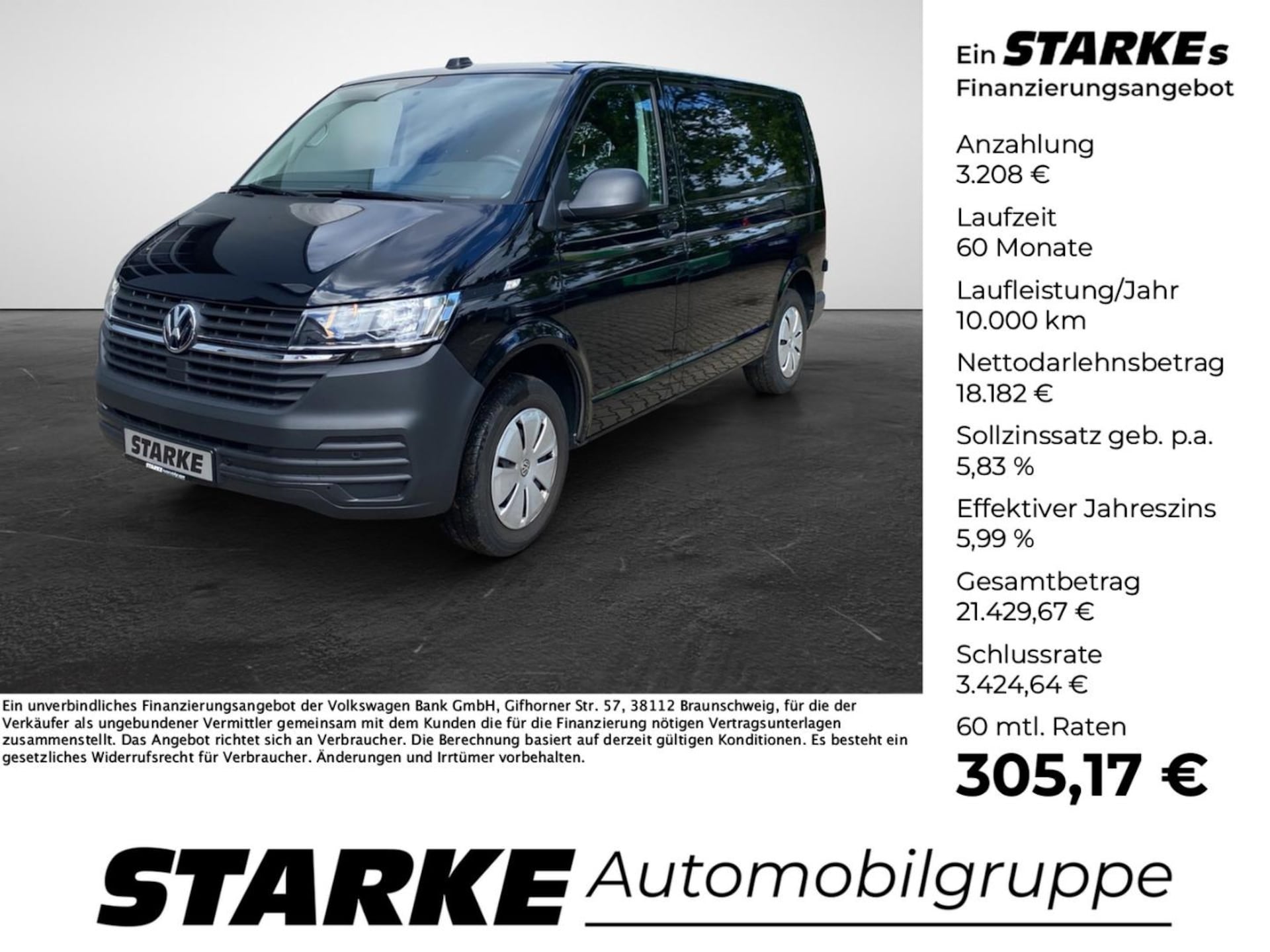 Volkswagen T6.1 Transporter Kasten kurzer Radstand EcoProfi