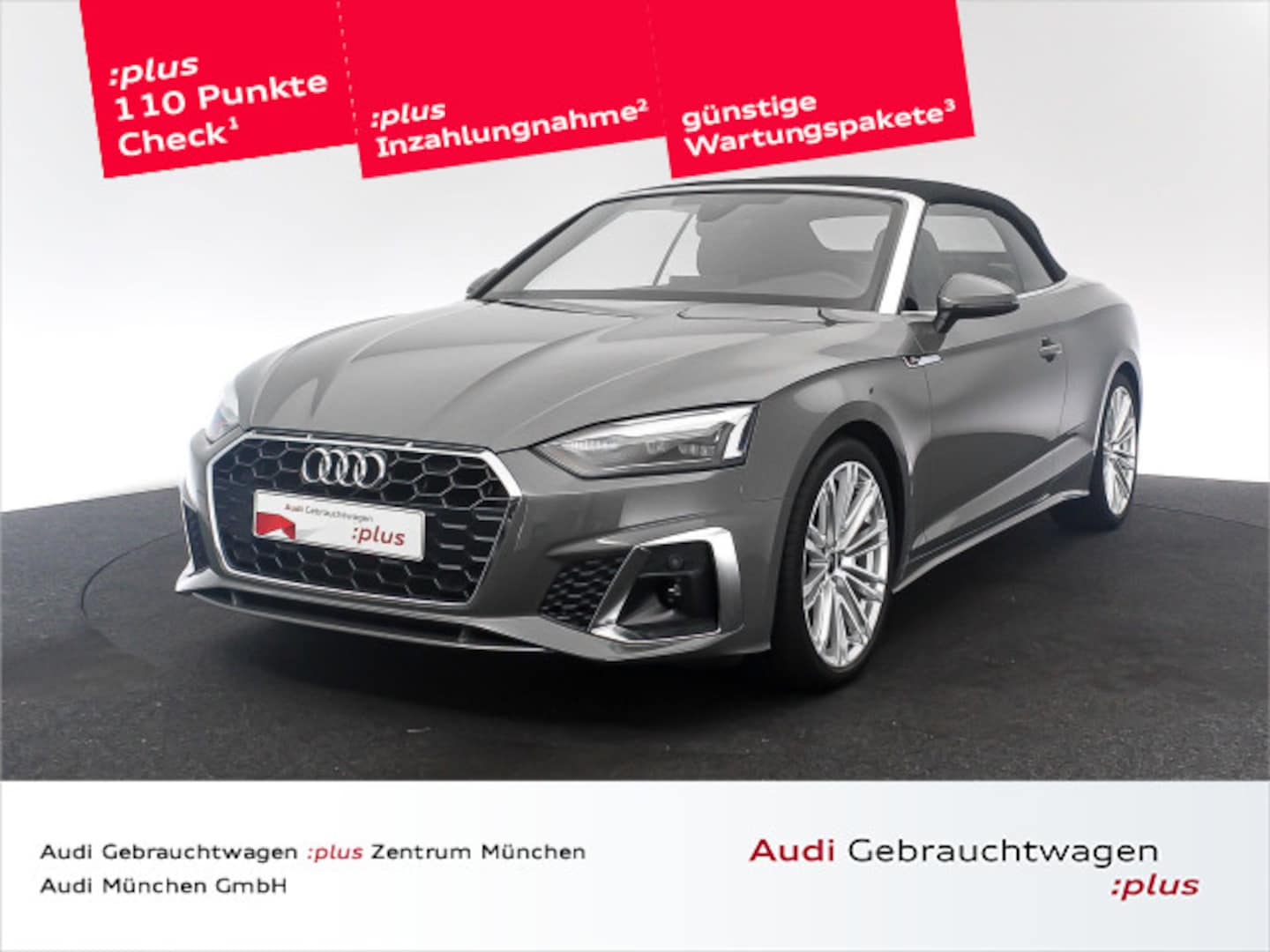 Bild über Audi A5 Cabriolet S line 40 TFSI S tronic - für weitere Informationen kontaktieren Sie den Audi Partner
