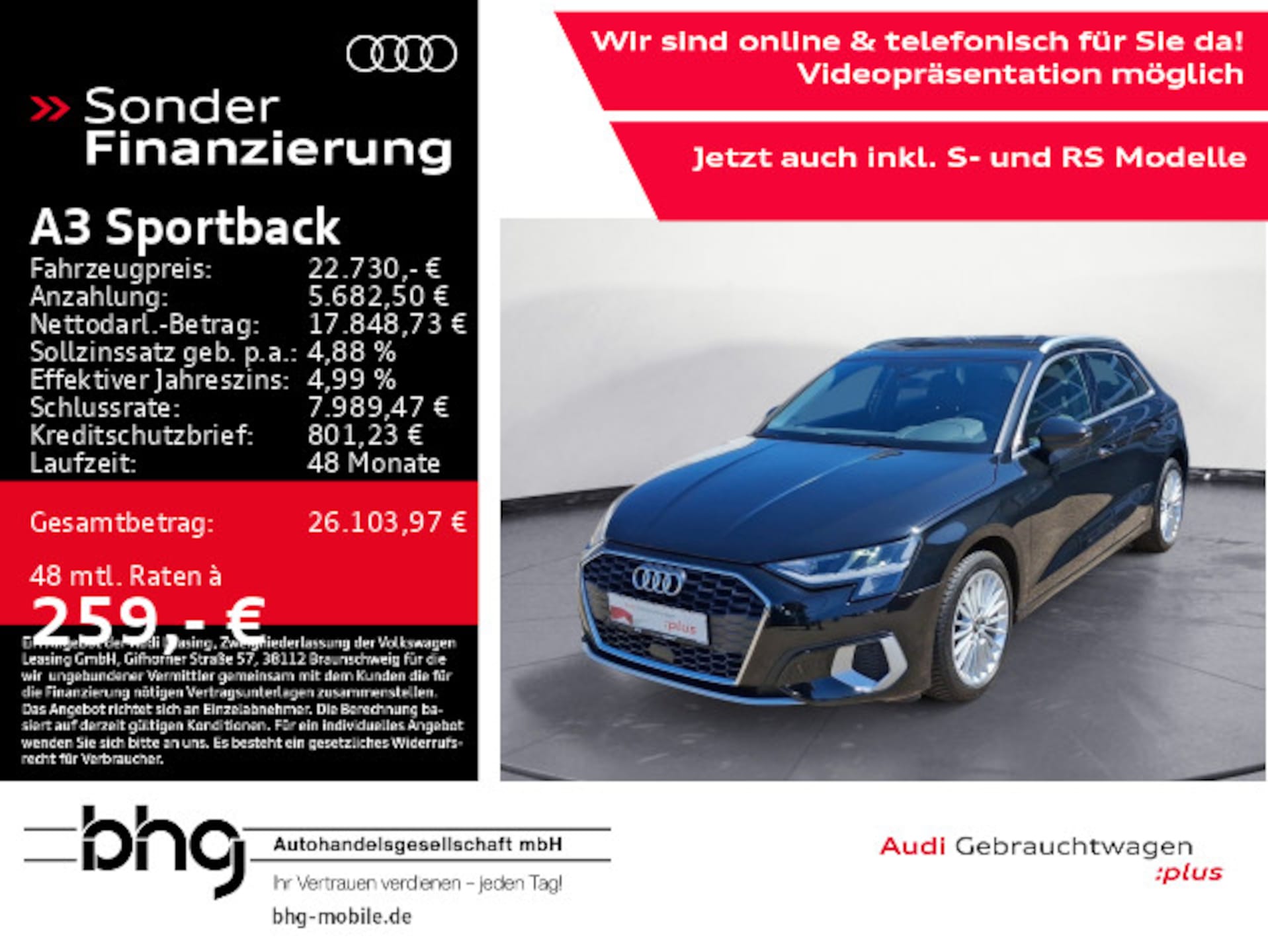 Audi A3 Sportback Advanced