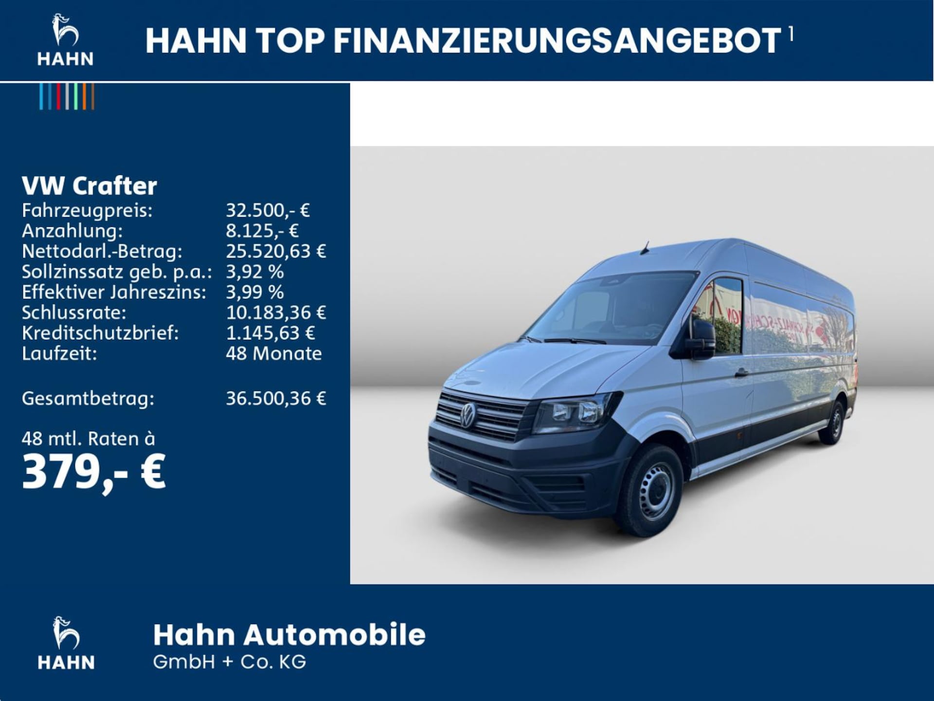 Volkswagen Crafter Kasten langer Radstand