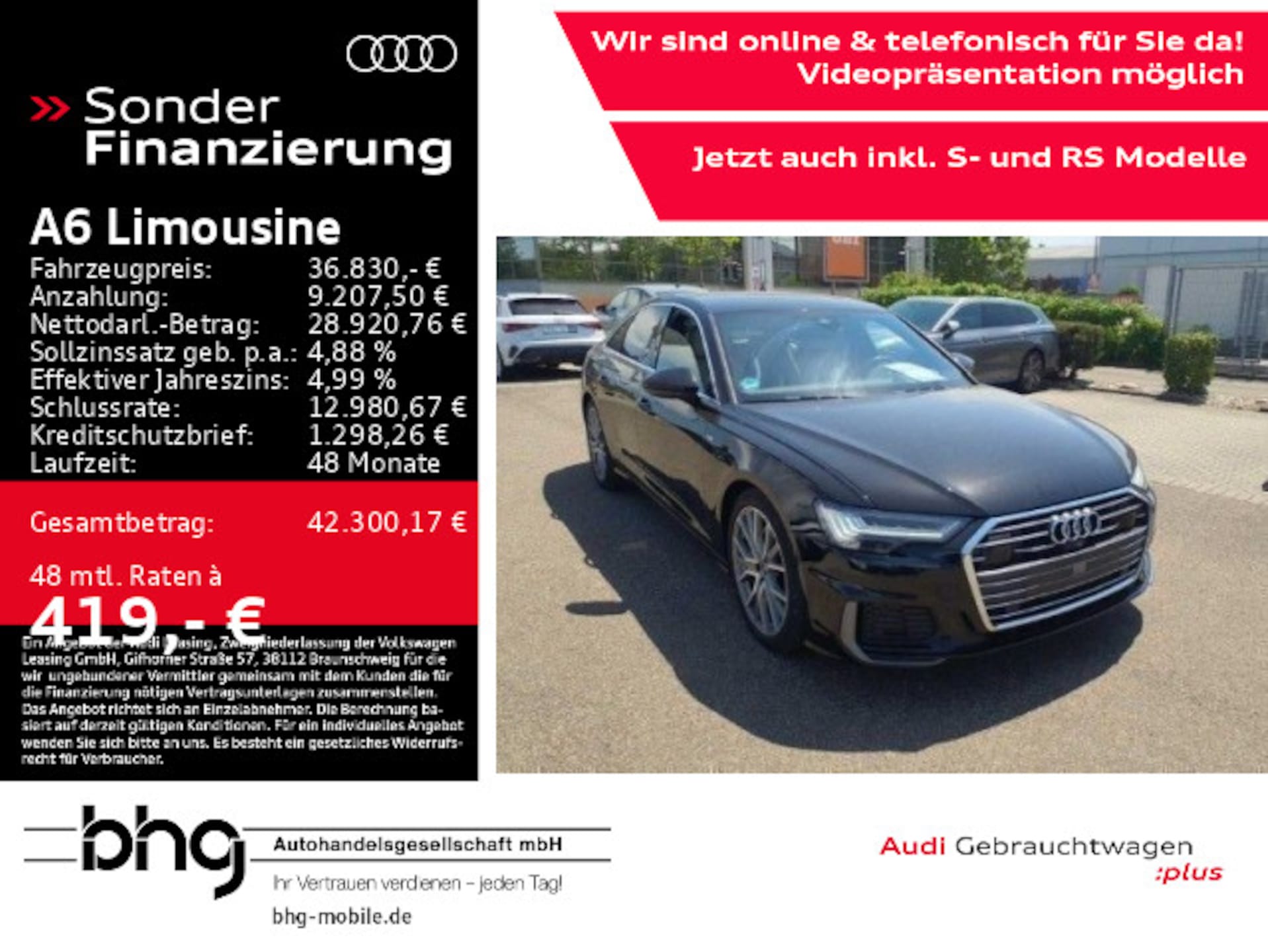 Audi A6 Limousine advanced