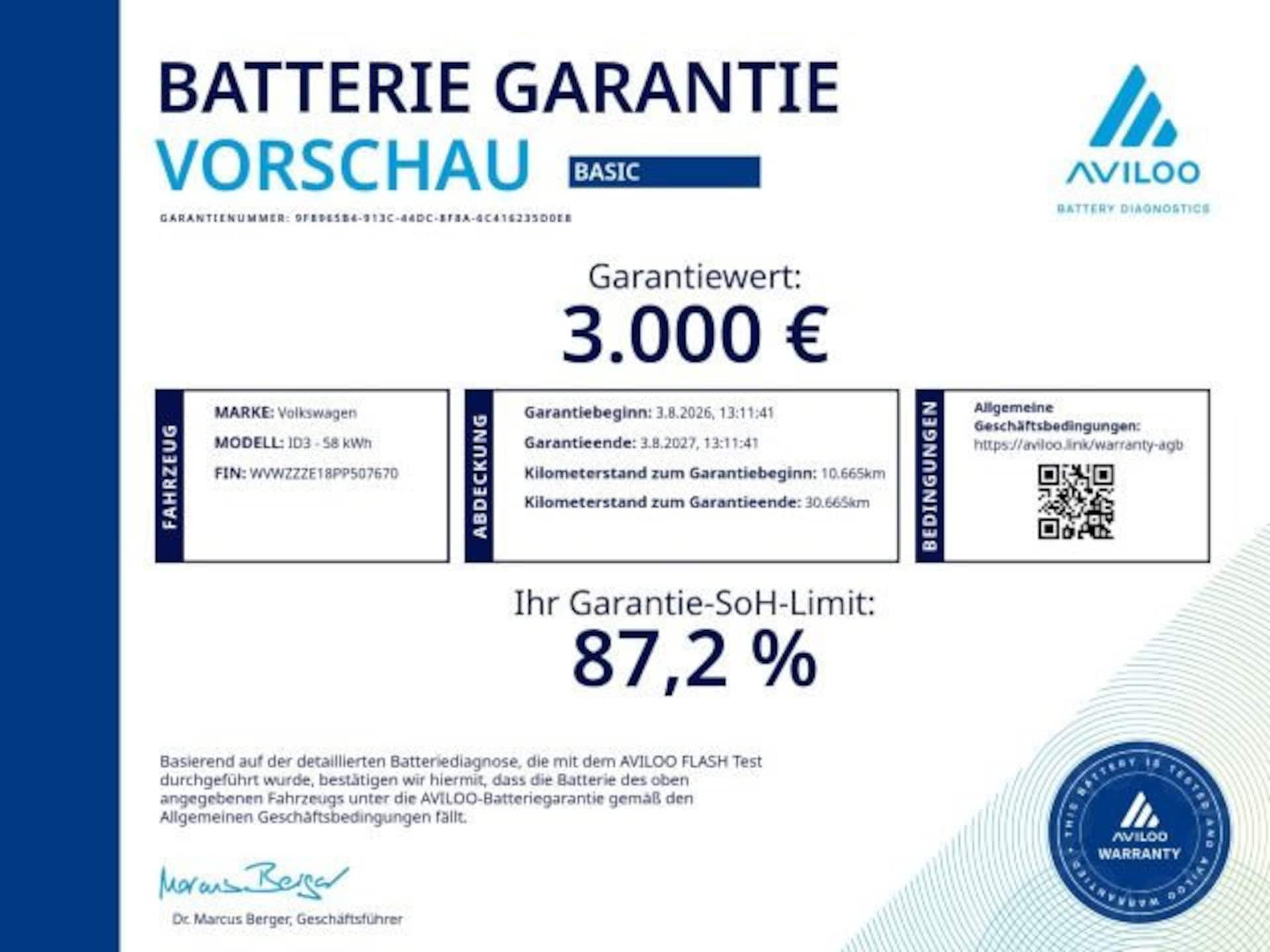 Volkswagen ID.3 Pro Performance Business