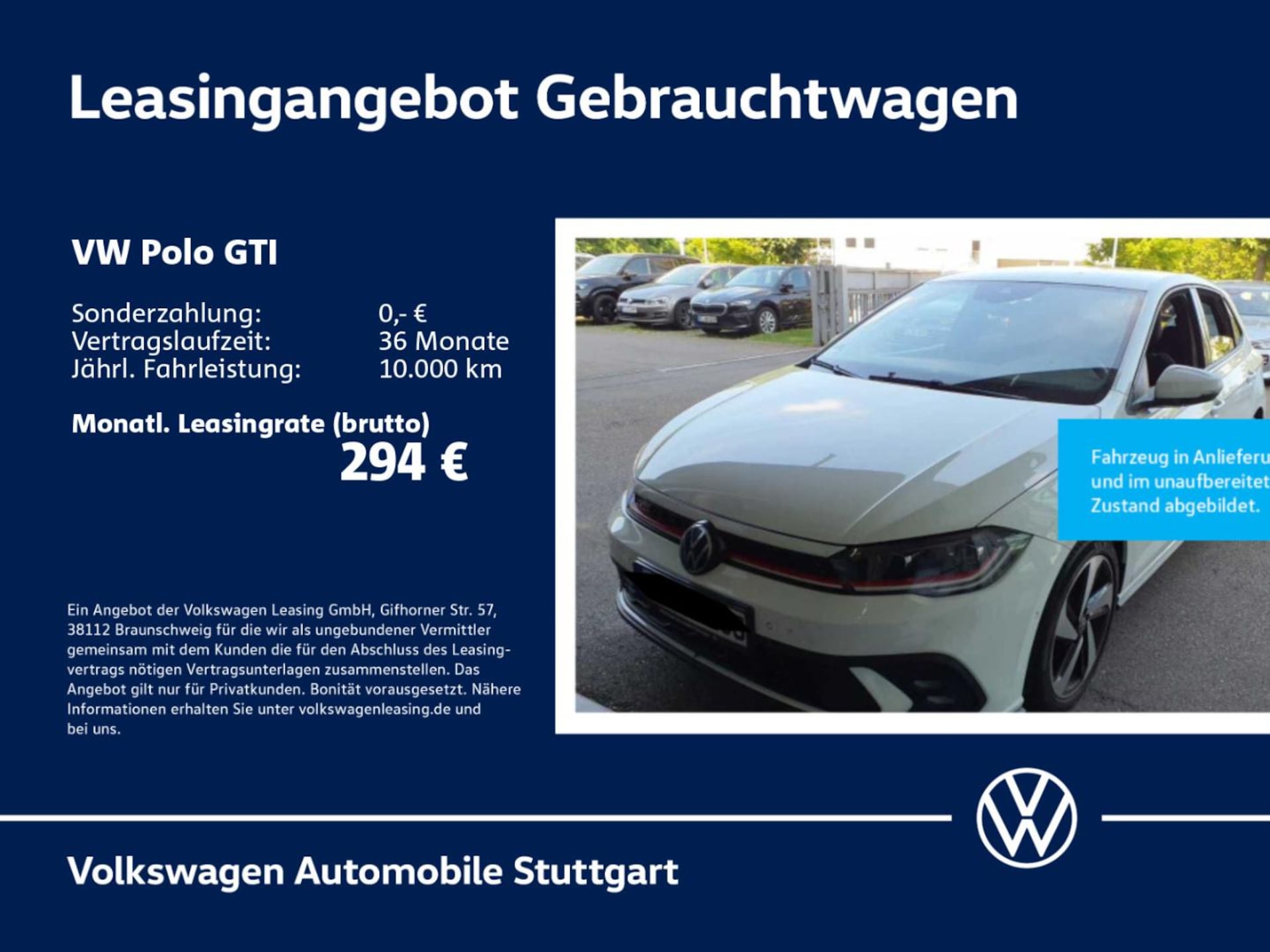 Volkswagen Polo 2023 — Polo GTI 2.0 TSI DSG Navi Kamera ACC SHZ LED