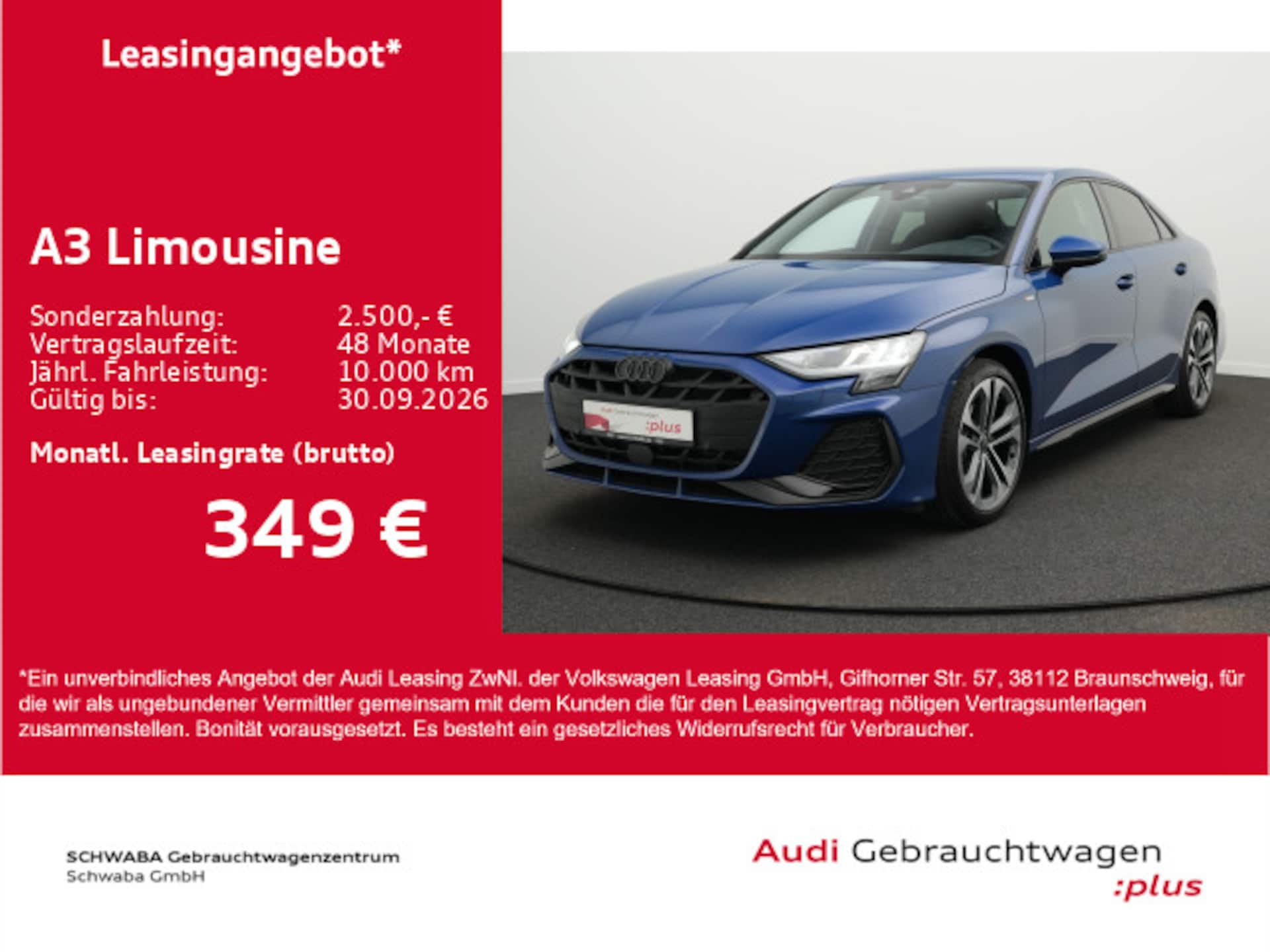 Audi A3 Limousine S line