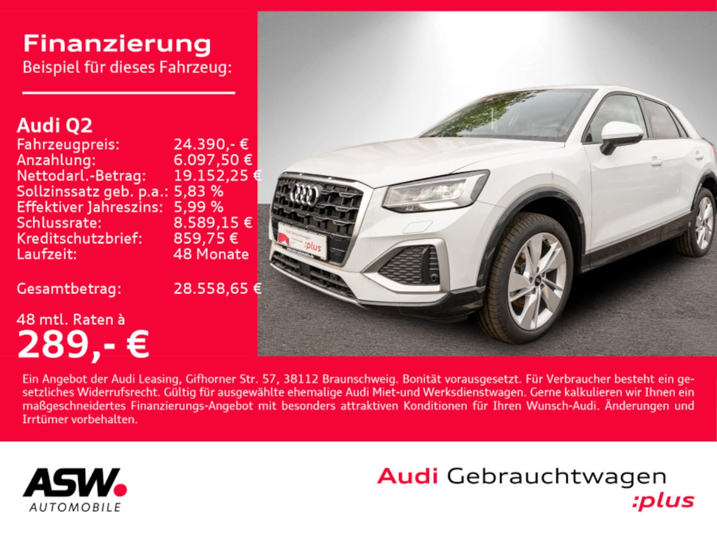 Bild über Audi Q2 advanced 35 TDI S tronic - für weitere Informationen kontaktieren Sie den Audi Partner