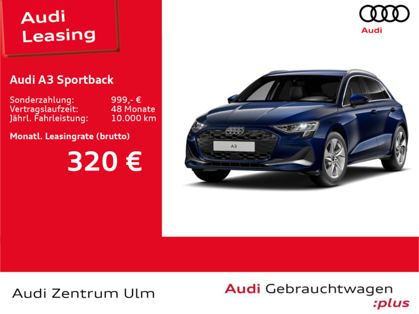 Bild über Audi A3 Sportback advanced 35 TFSI Schaltgetriebe - für weitere Informationen kontaktieren Sie den Audi Partner