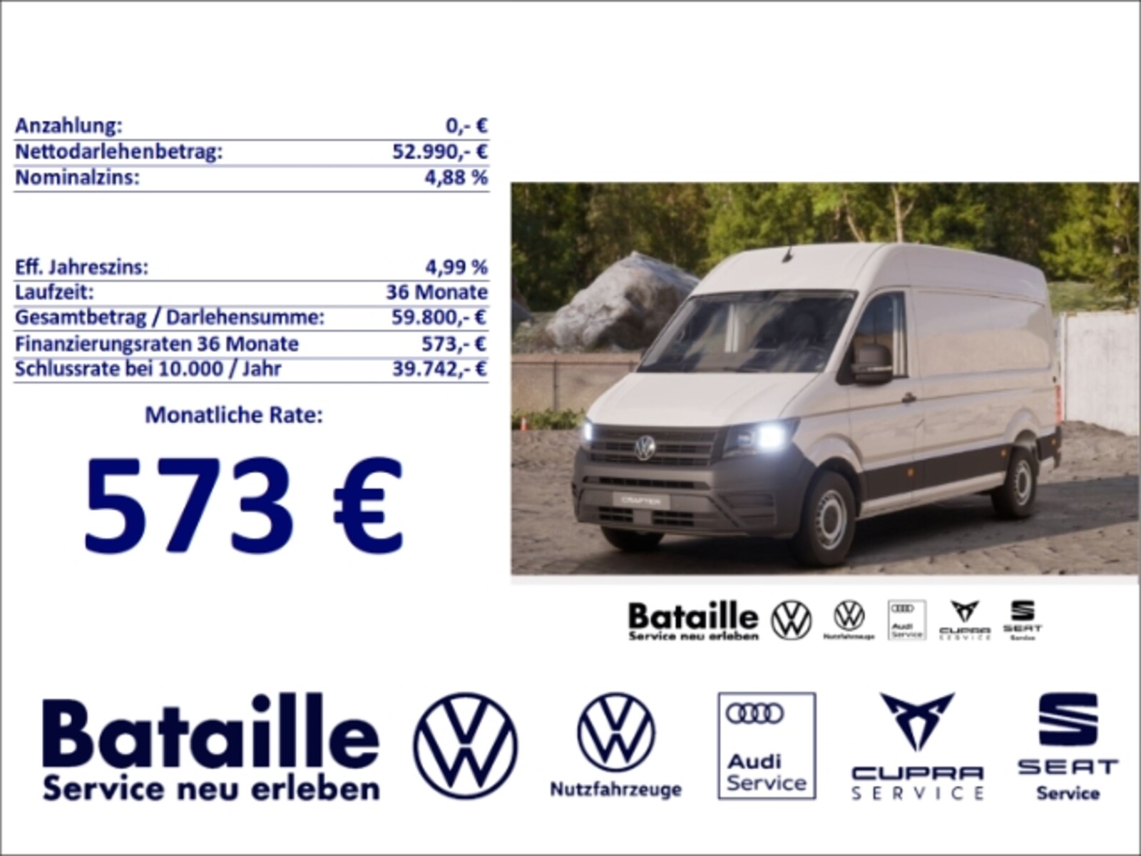 Volkswagen Crafter Kasten mittlerer Radstand