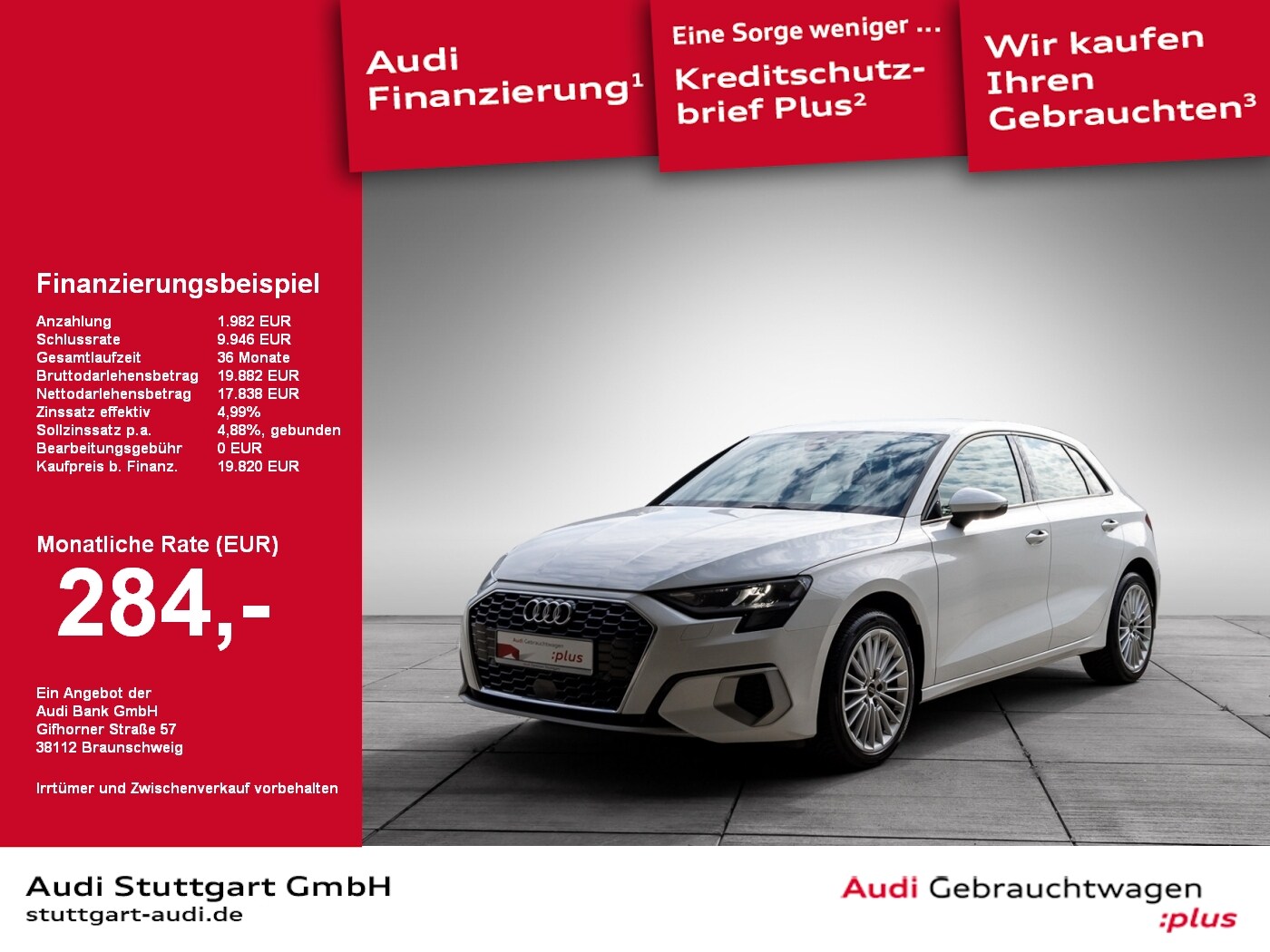 Image about Audi A3 Sportback advanced 30 TFSI Schaltgetriebe