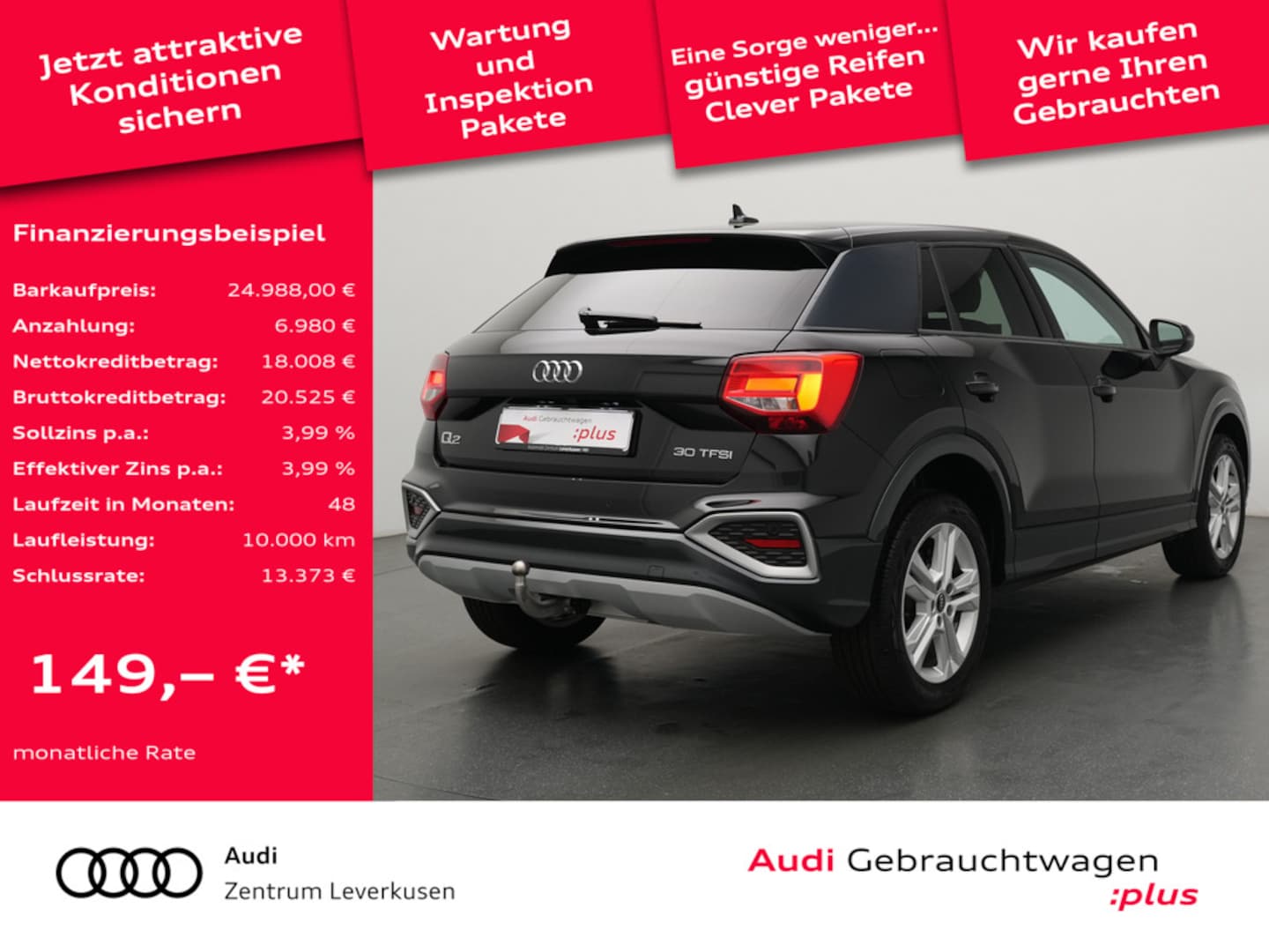 Bild über Audi Q2 advanced 30 TFSI Schaltgetriebe - für weitere Informationen kontaktieren Sie den Audi Partner