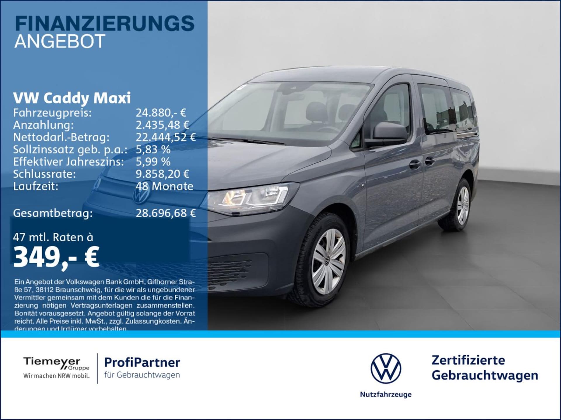 Volkswagen Caddy Maxi Kombi Basis-Modell