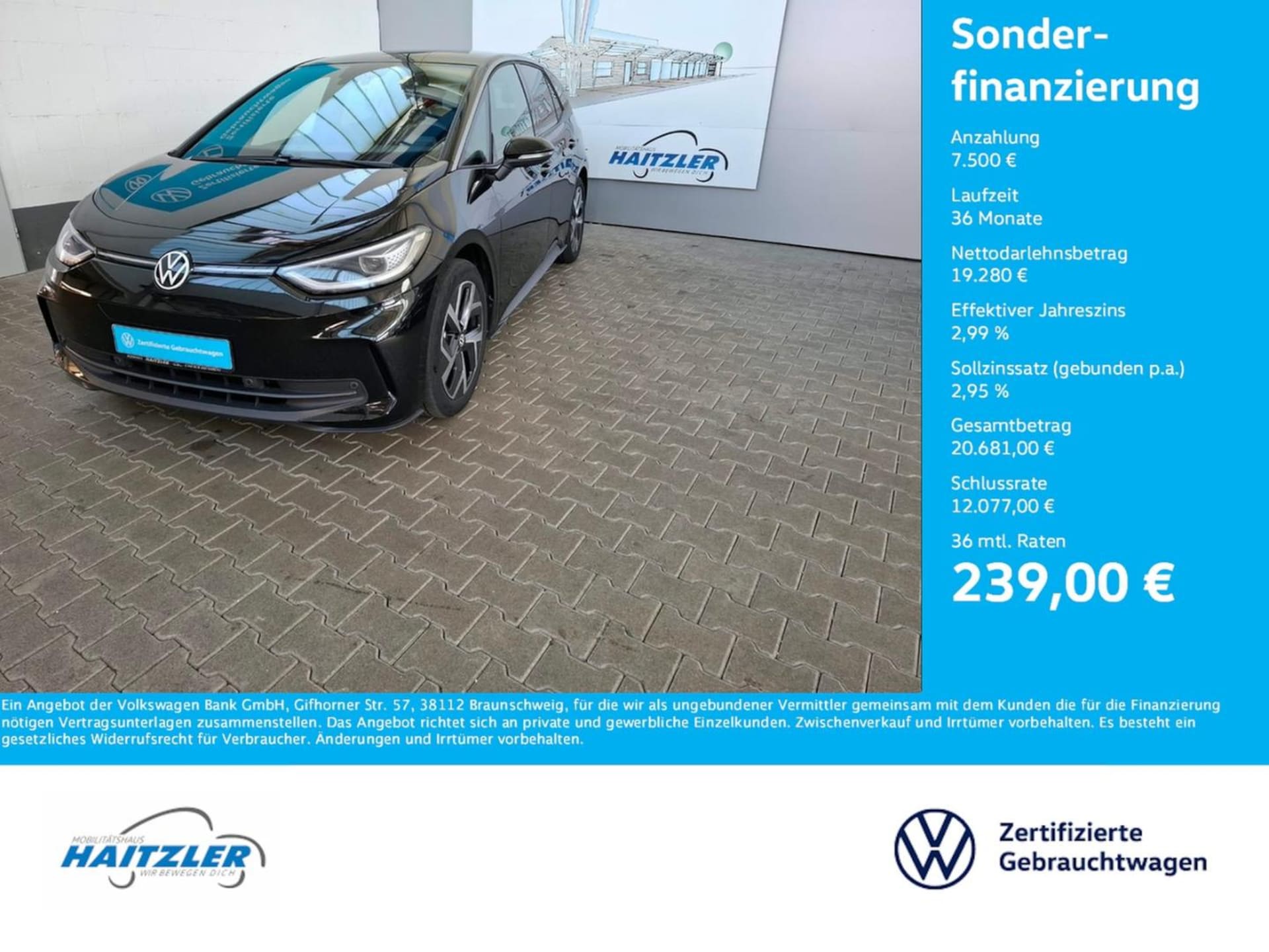 Volkswagen ID.3 — Volkswagen ID.3 ID.3 Pro 150 kW +ACC +IQ.Light +Kamera +AHK+Navi