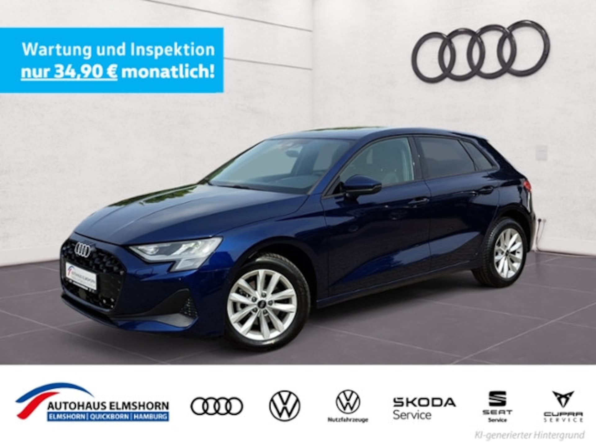 Audi A3 Sportback 2025 — 30 TFSI 85 kW (116 PS) S tronic A3 Sportback 30 TFSI S tronic NAV SONOS HEAD KAM