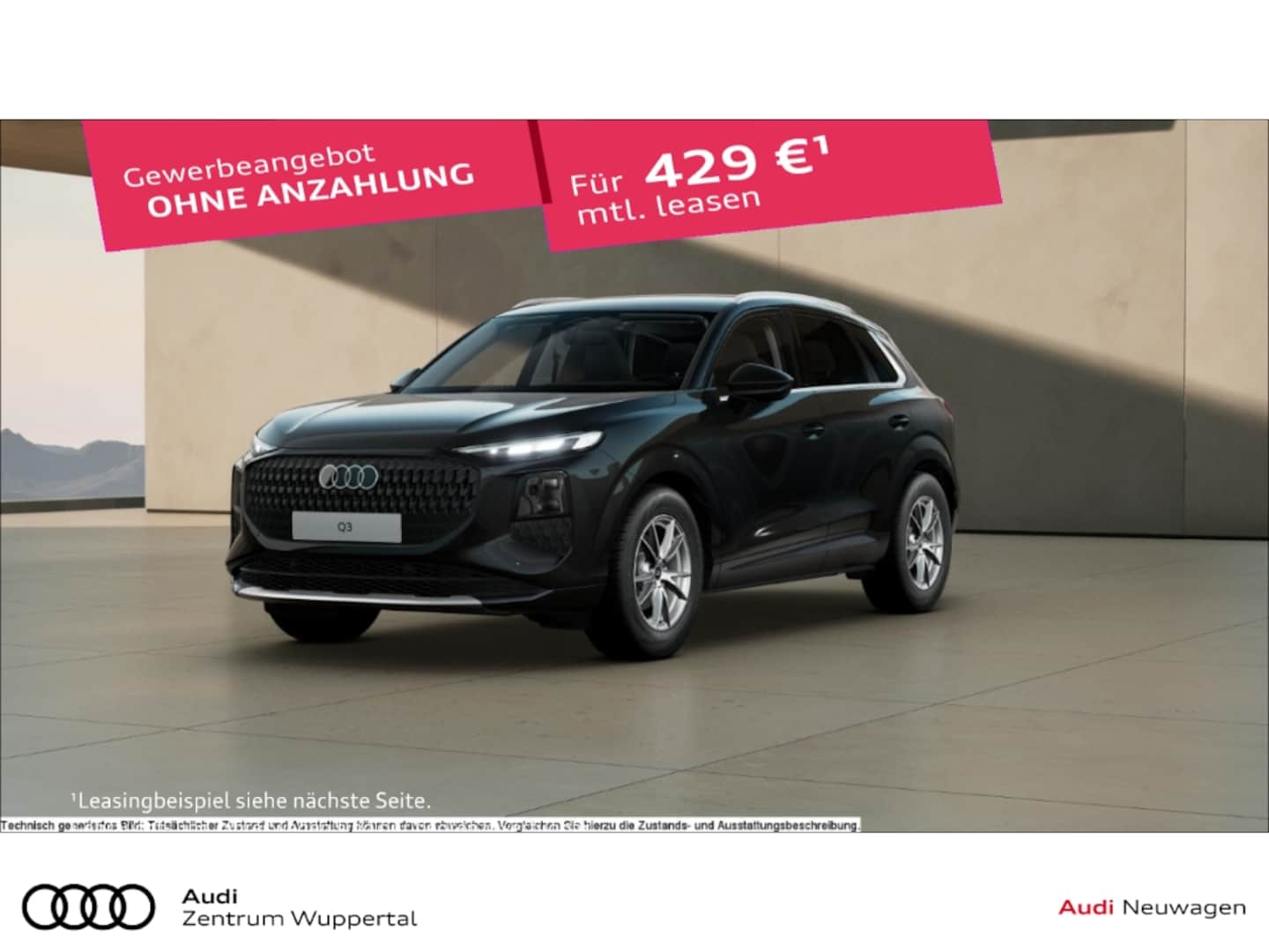Bild über Audi Q3 SUV TFSI 110 kW S tronic - für weitere Informationen kontaktieren Sie den Audi Partner