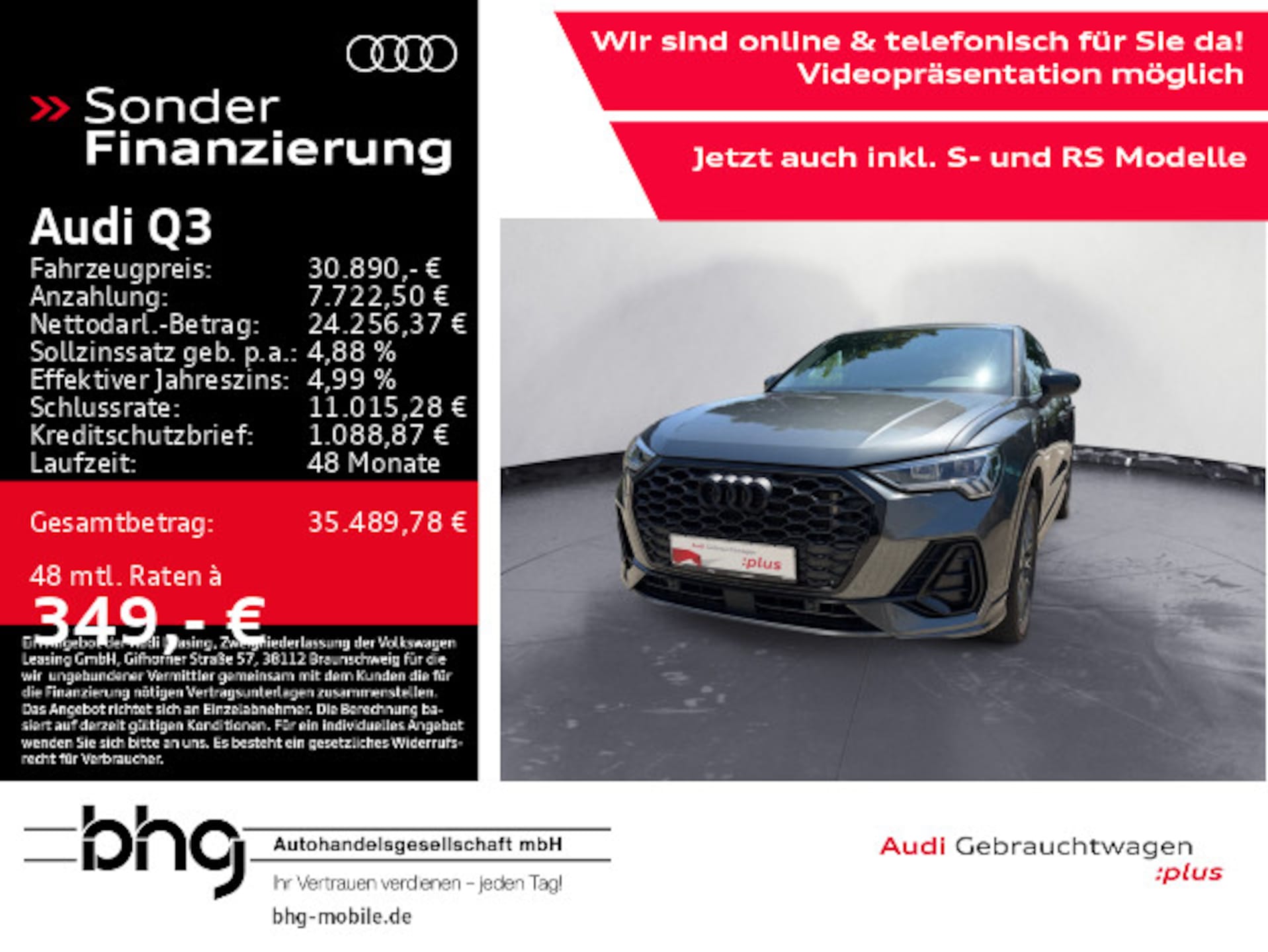 Audi Q3 Sportback TFSI e S line