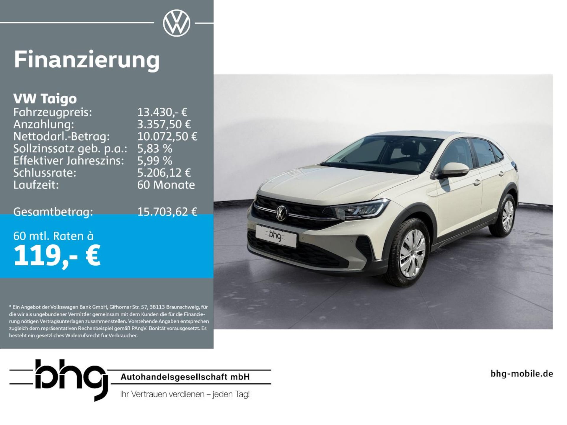 Volkswagen Taigo Basis-Modell
