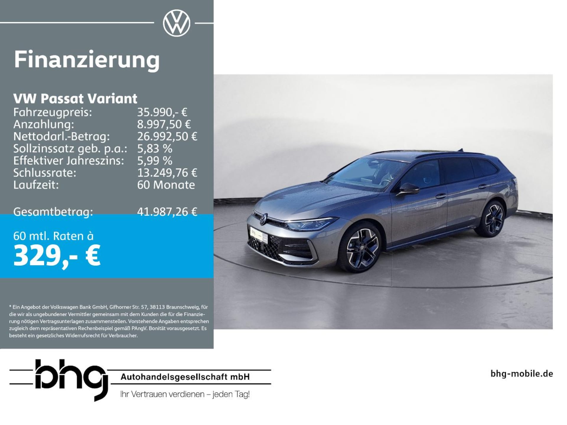 Volkswagen Passat — Volkswagen Passat Passat Variant 2.0 TDI DSG R-LINE *NAVI*AHK*APP-CONNECT*