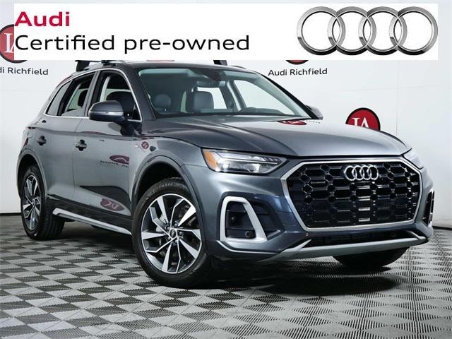 Used 2022 Audi Q5 Premium Plus with VIN WA1EAAFYXN2124725 for sale in Richfield, Minnesota
