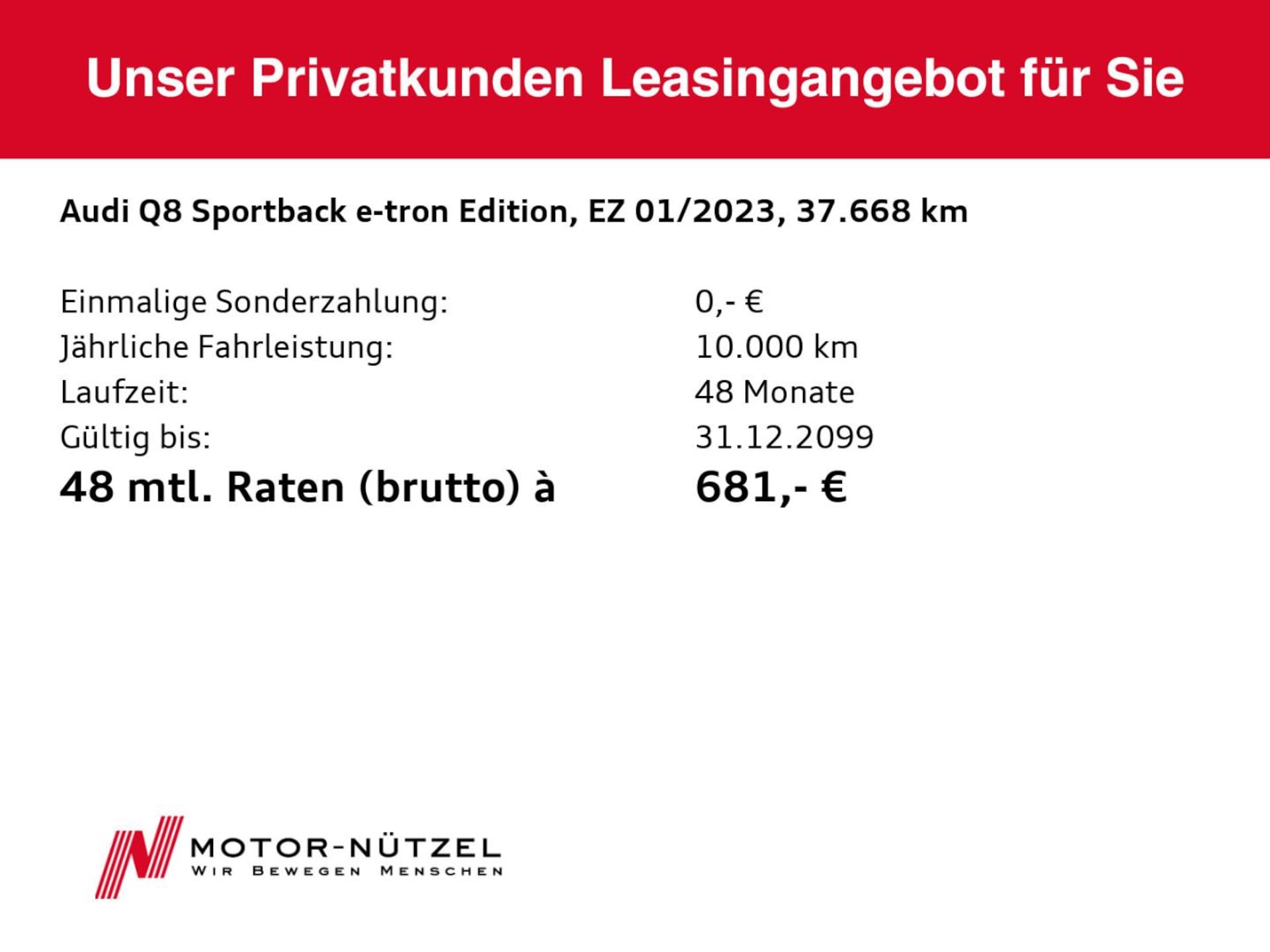 Audi Q8 Sportback e-tron S line
