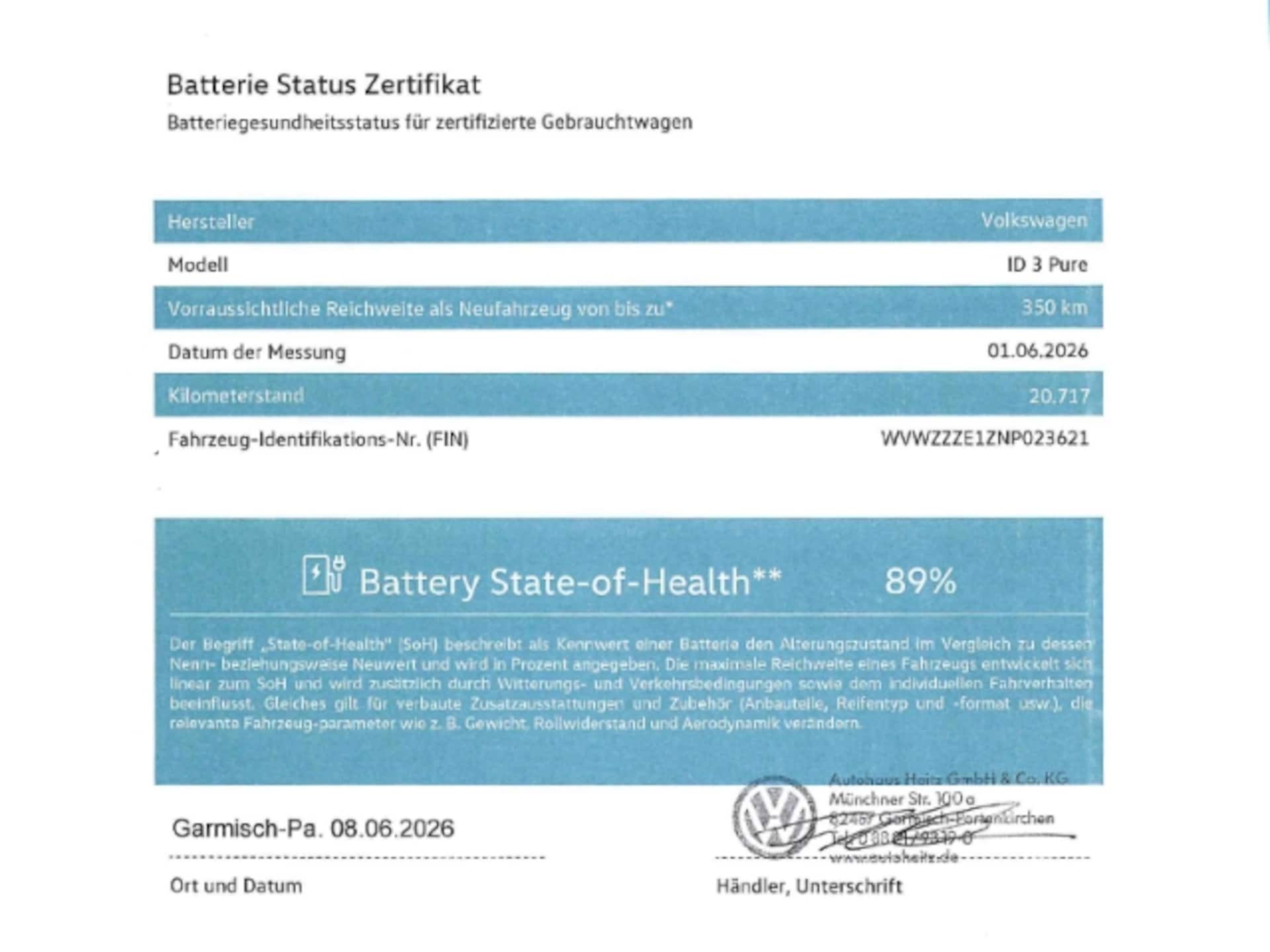 Volkswagen ID.3 Pure Performance