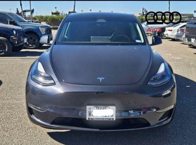 Used 2024 Tesla Model Y Long Range with VIN 7SAYGDEE0RA245082 for sale in San Juan, TX