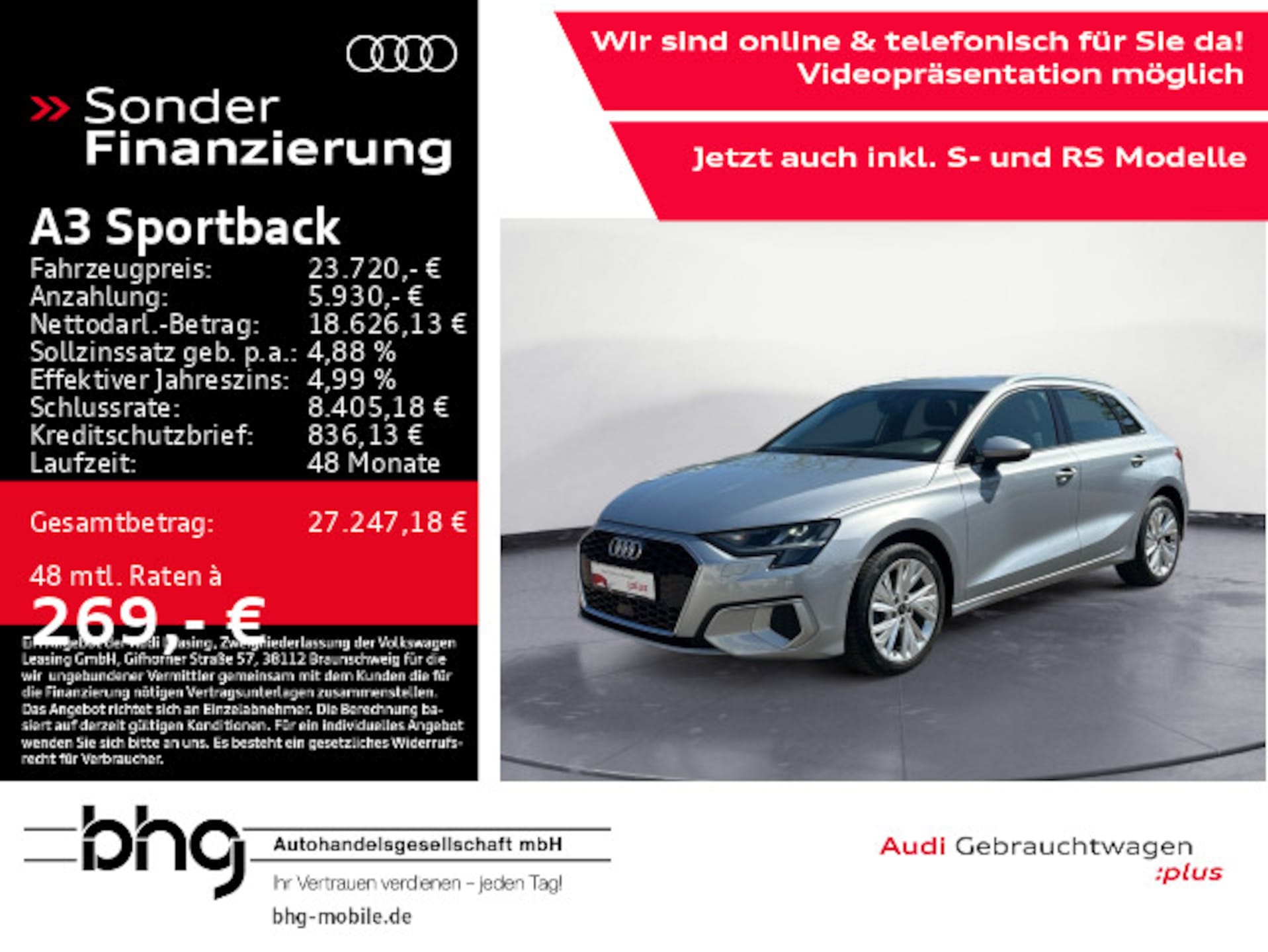 Audi A3 Sportback Advanced