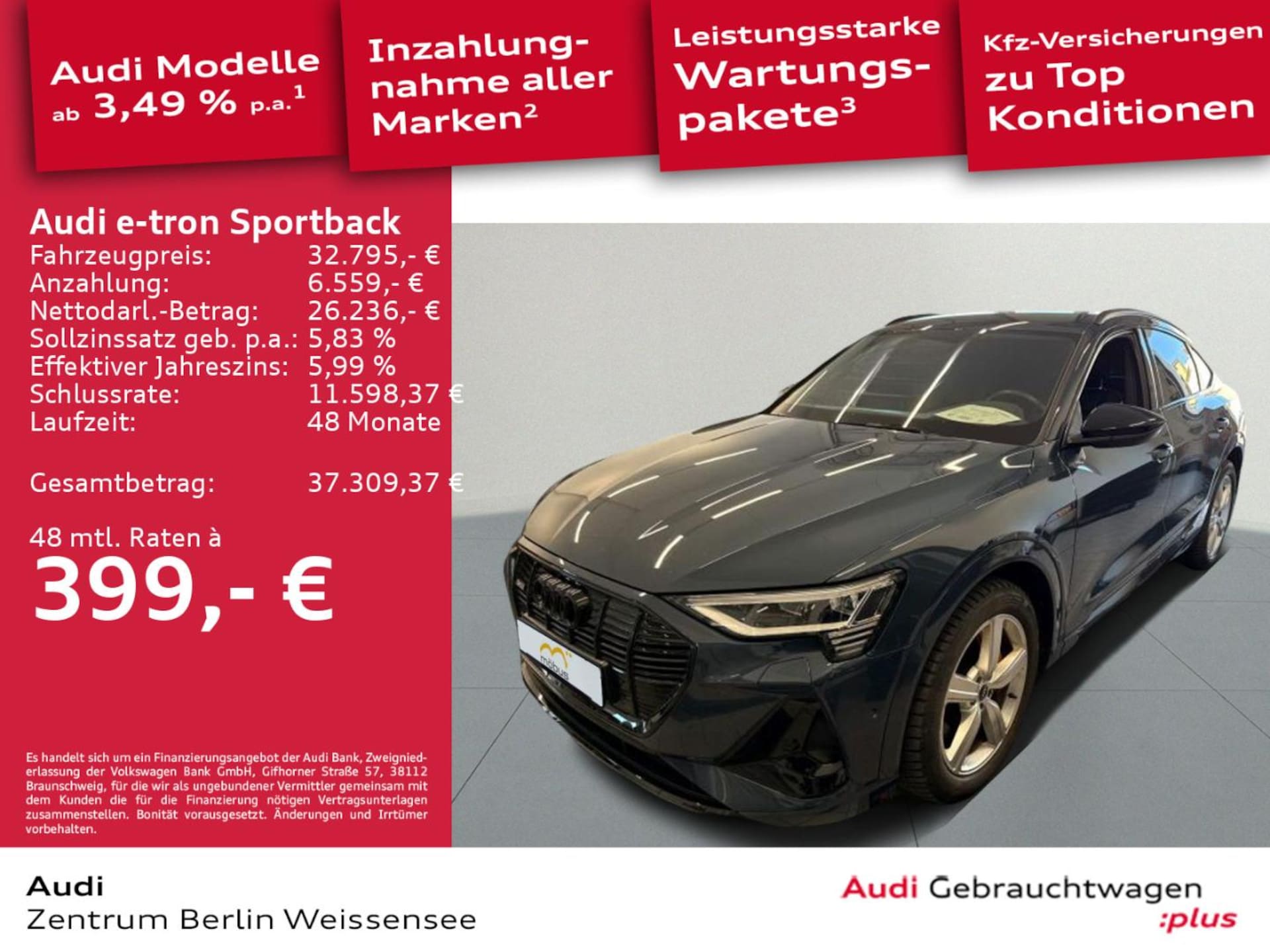 Audi e-tron Sportback S line