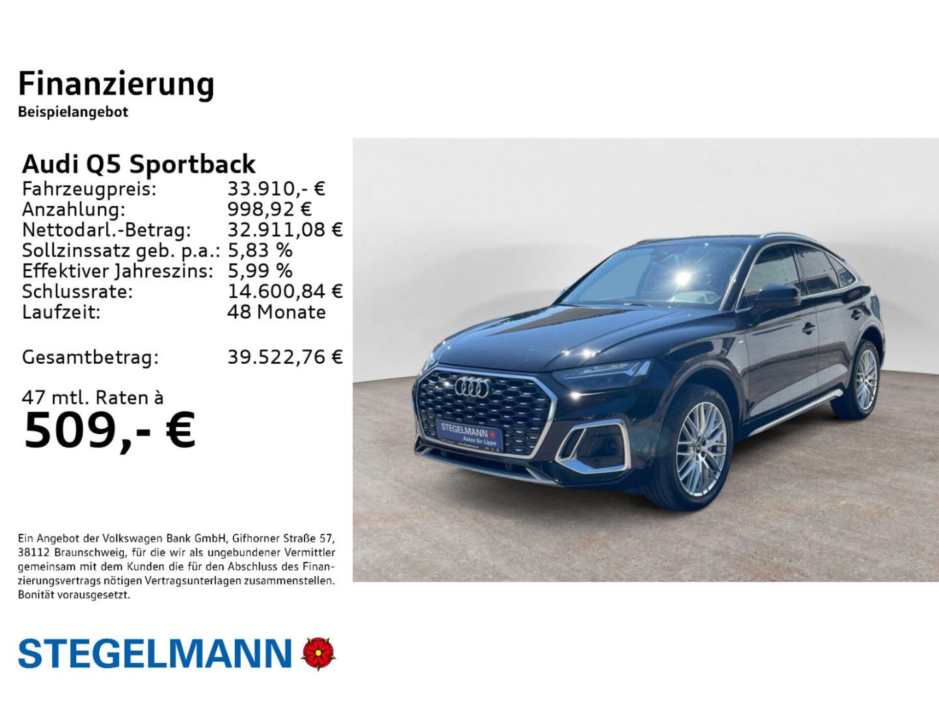 Audi Q5 Sportback TFSI e S line