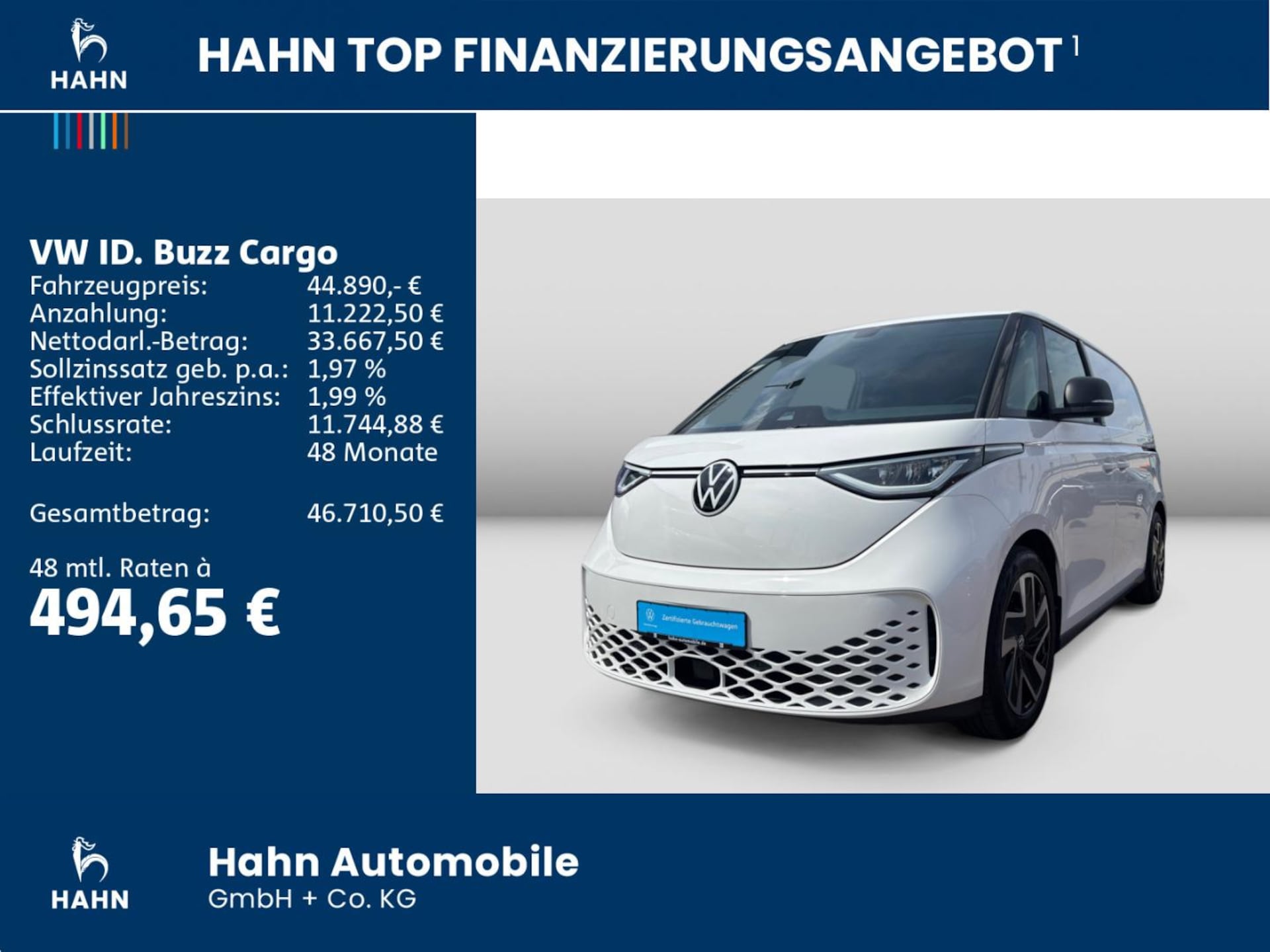 Volkswagen ID. Buzz Cargo Basis-Modell