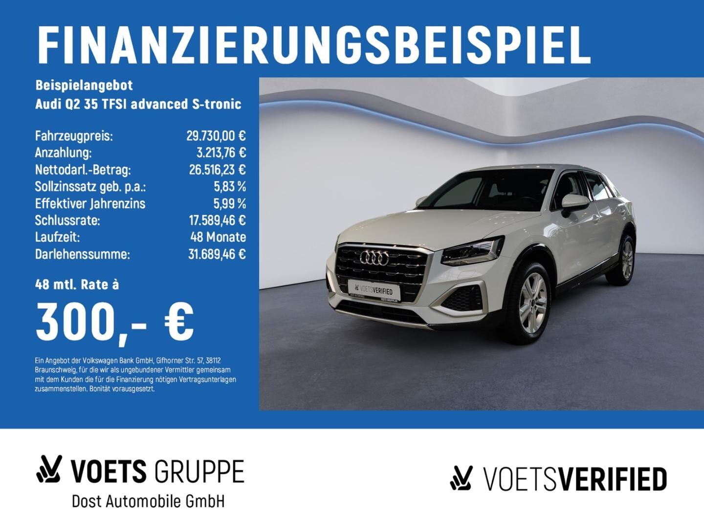 Bild über Audi Q2 advanced 35 TFSI S tronic - für weitere Informationen kontaktieren Sie den Audi Partner