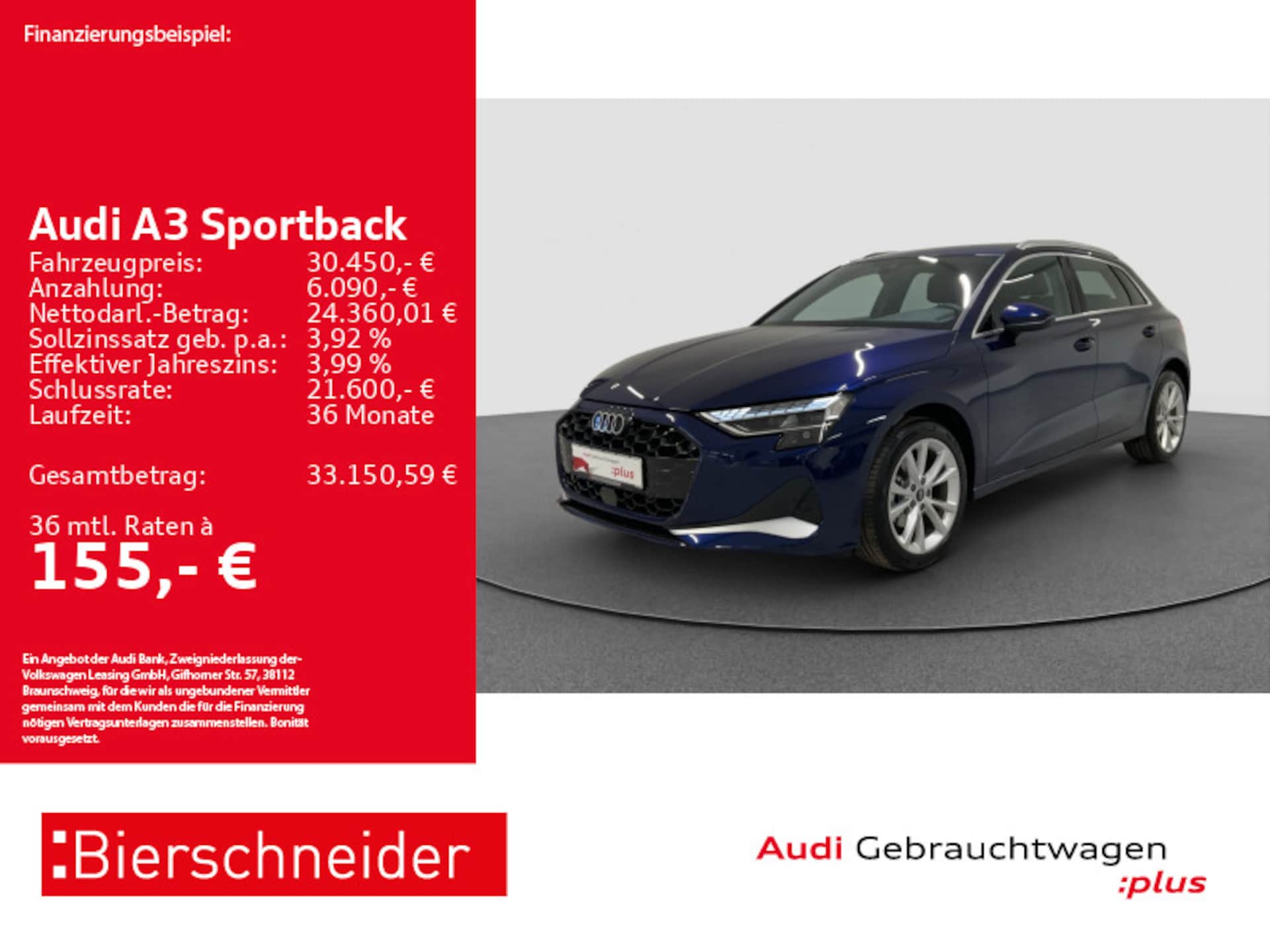 Audi A3 Sportback Advanced