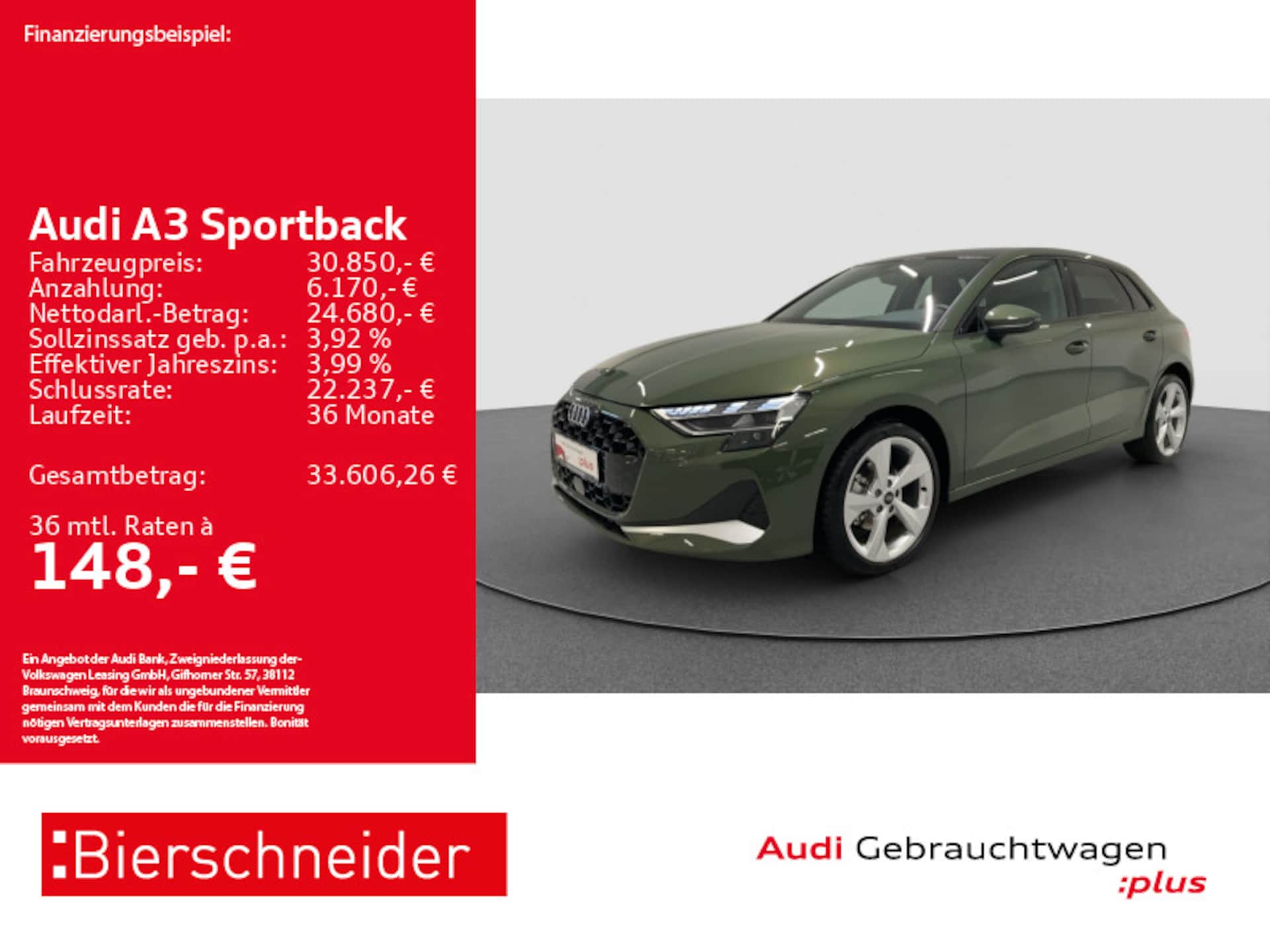 Audi A3 Sportback Advanced