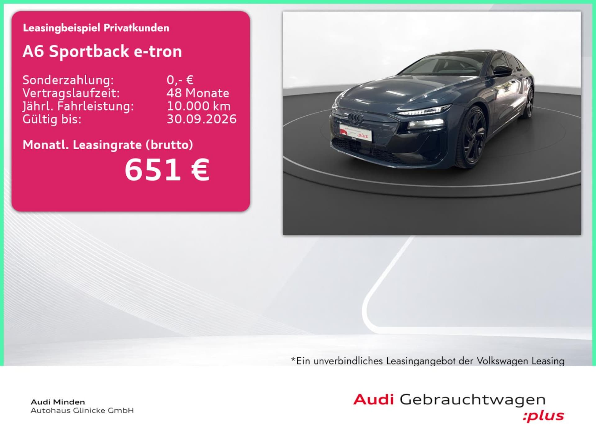 Audi A6 Sportback e-tron